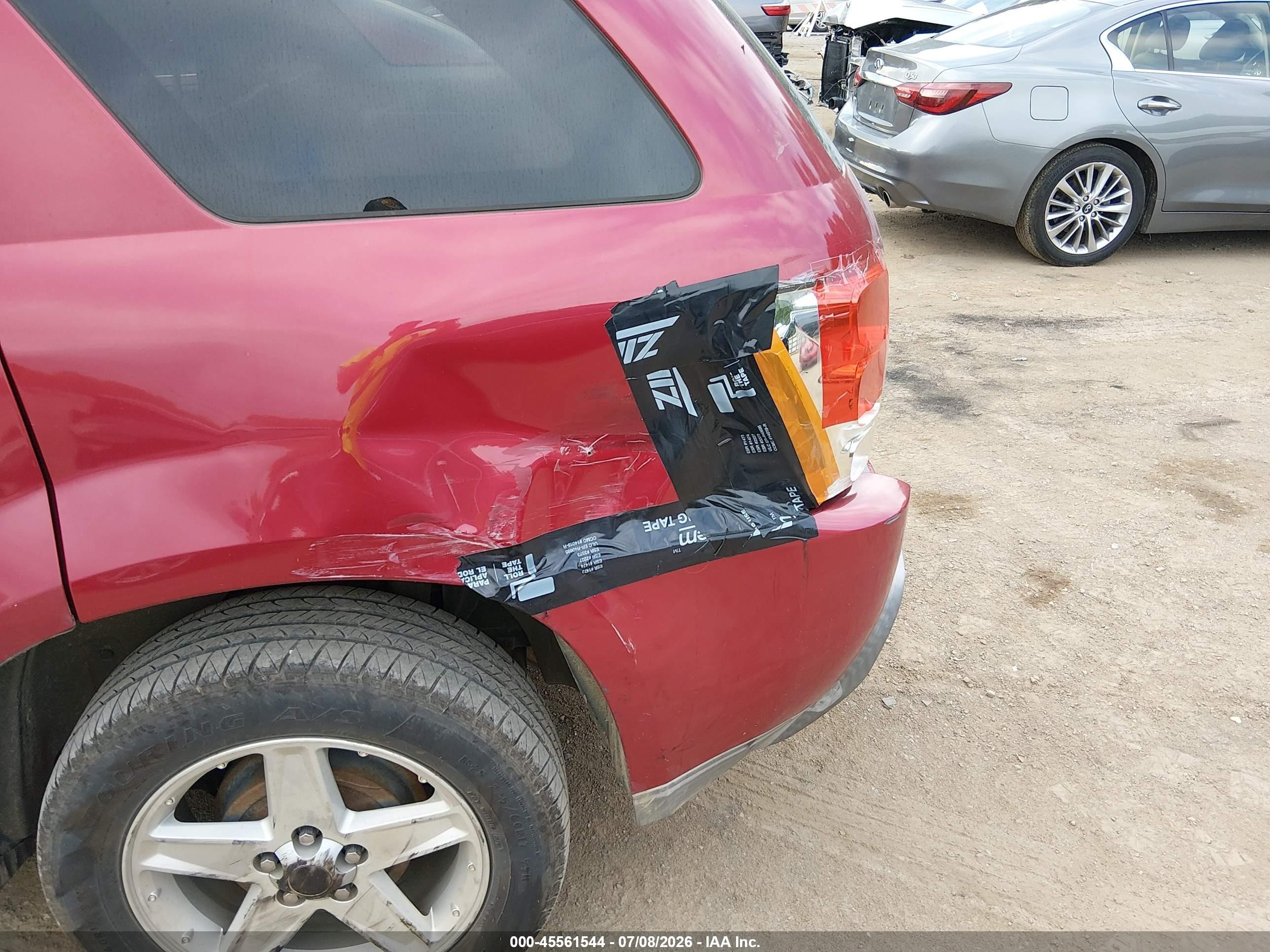 2006 Chevrolet Equinox Lt Red vin: 2CNDL63F266026736