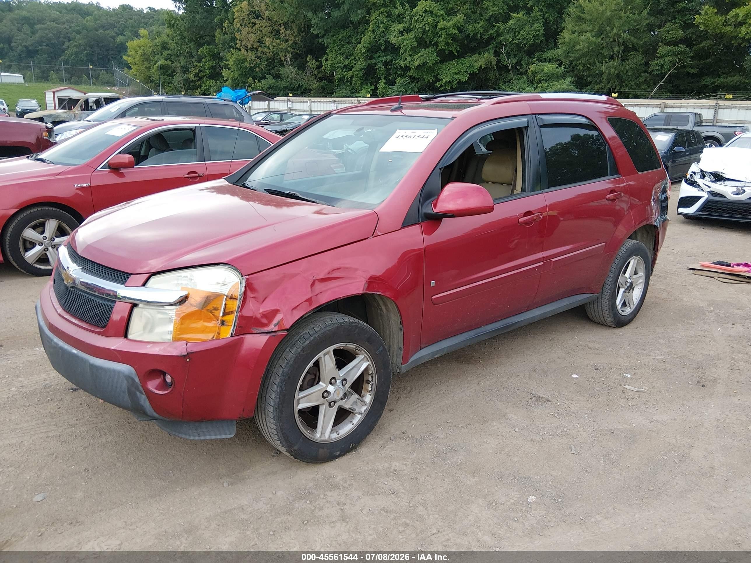 2006 Chevrolet Equinox Lt Red vin: 2CNDL63F266026736