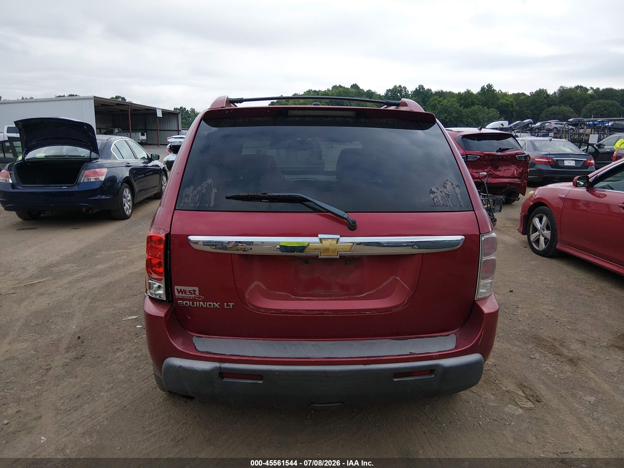 2006 Chevrolet Equinox Lt Red vin: 2CNDL63F266026736