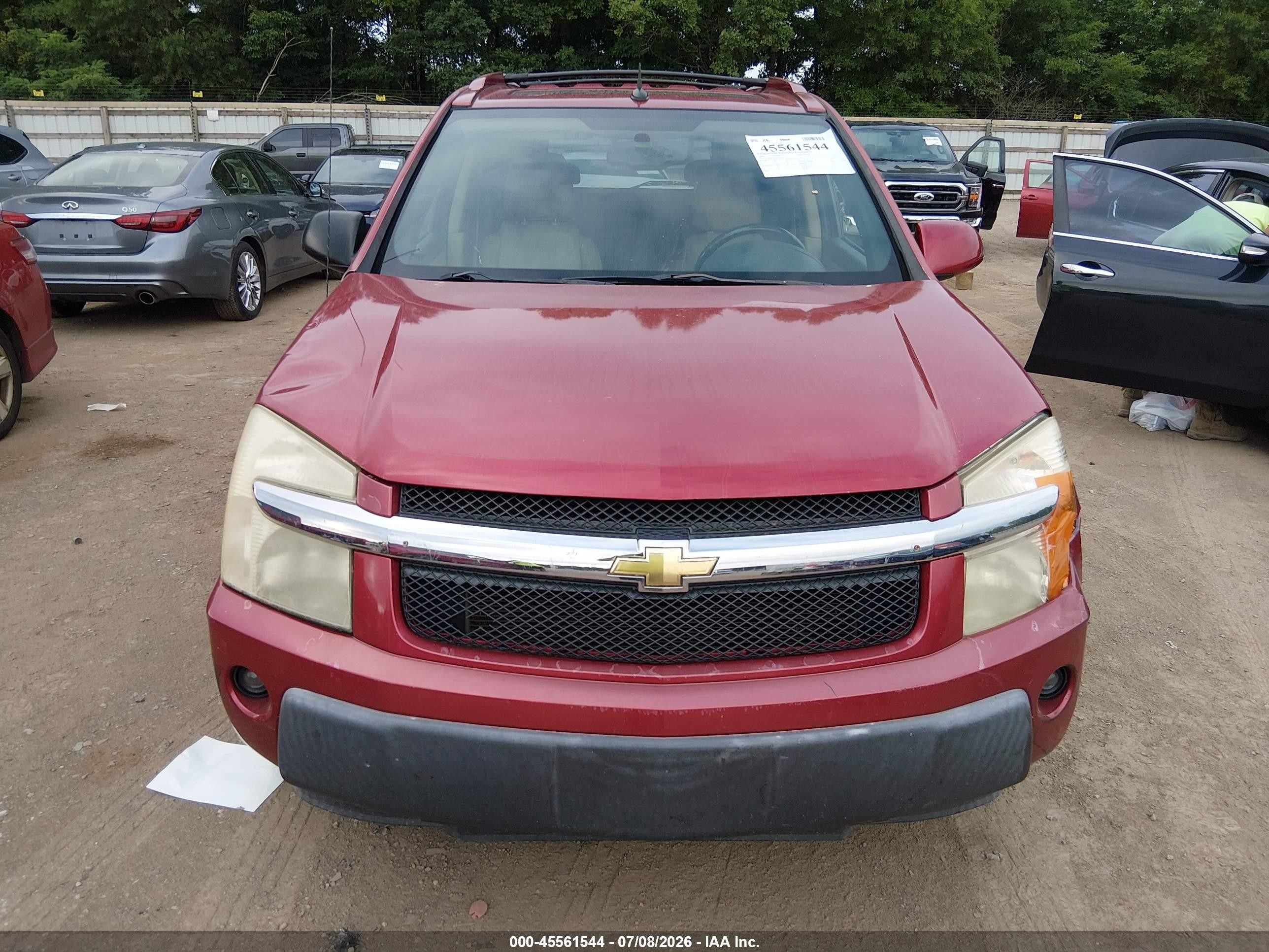 2006 Chevrolet Equinox Lt Red vin: 2CNDL63F266026736