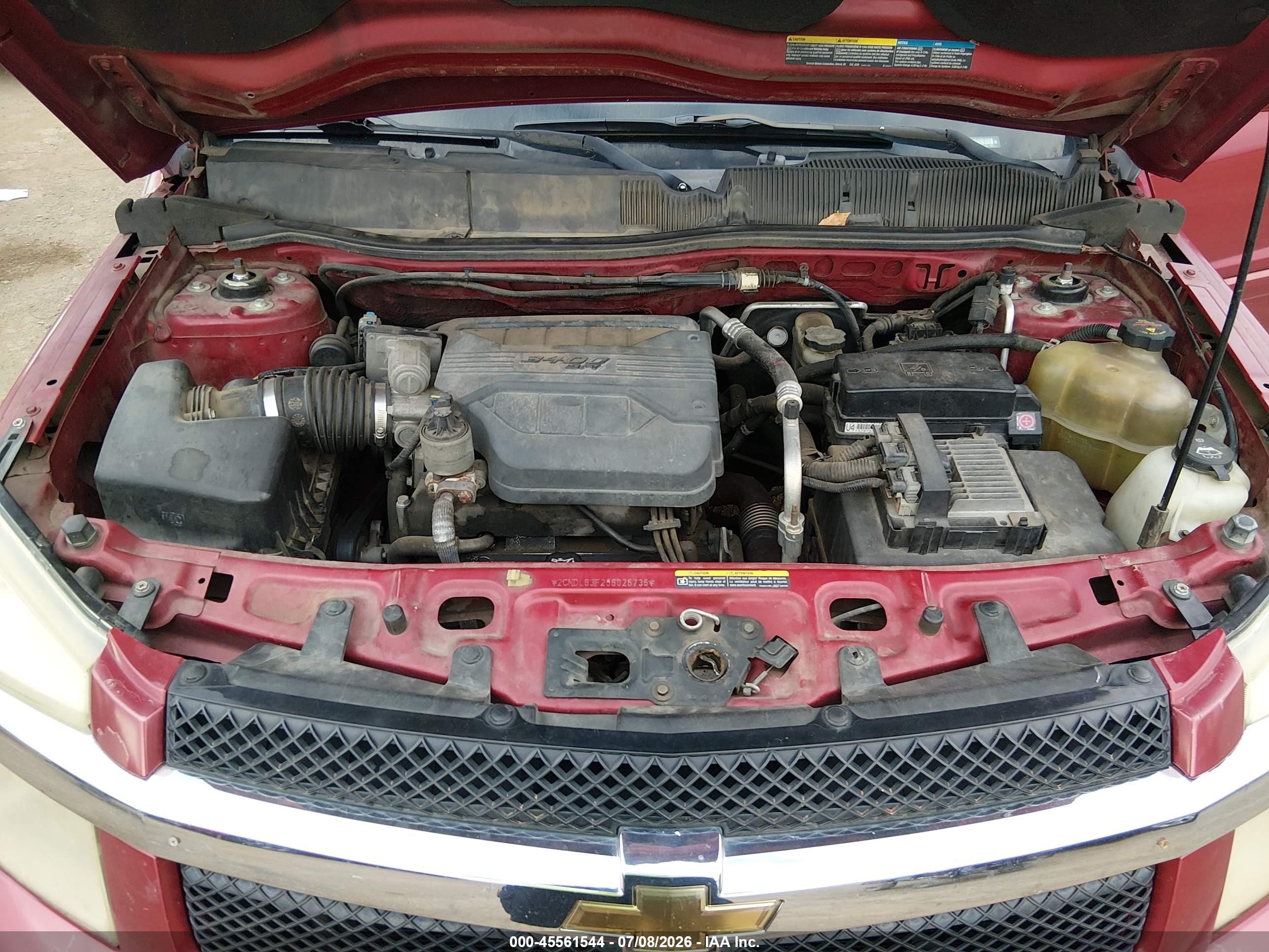 2006 Chevrolet Equinox Lt Red vin: 2CNDL63F266026736