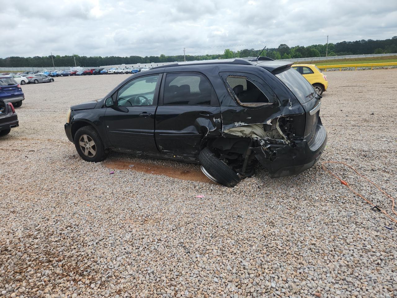 2007 Chevrolet Equinox Black vin: 2CNDL63F276003698