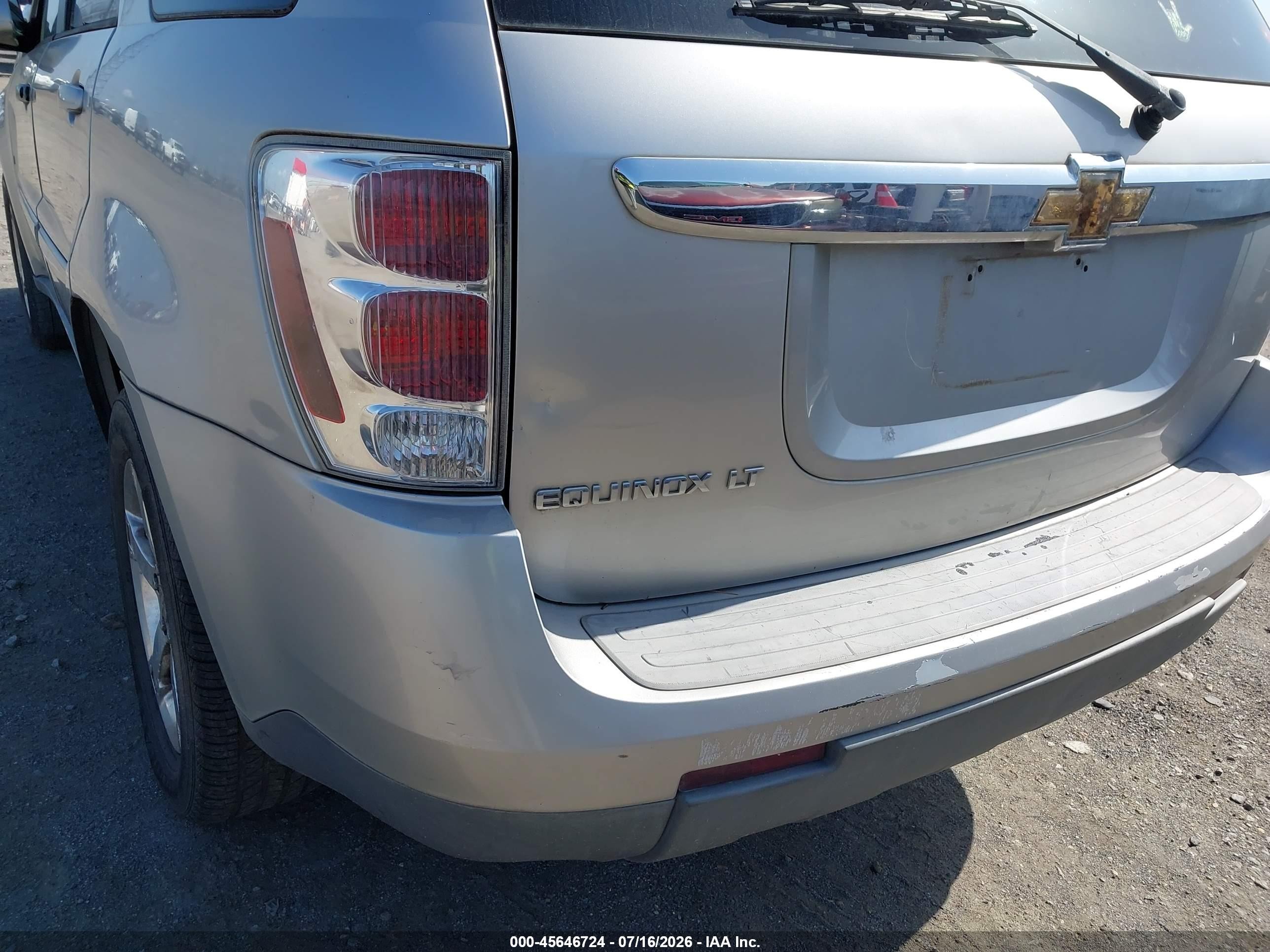2007 Chevrolet Equinox Lt Silver vin: 2CNDL63F276051234