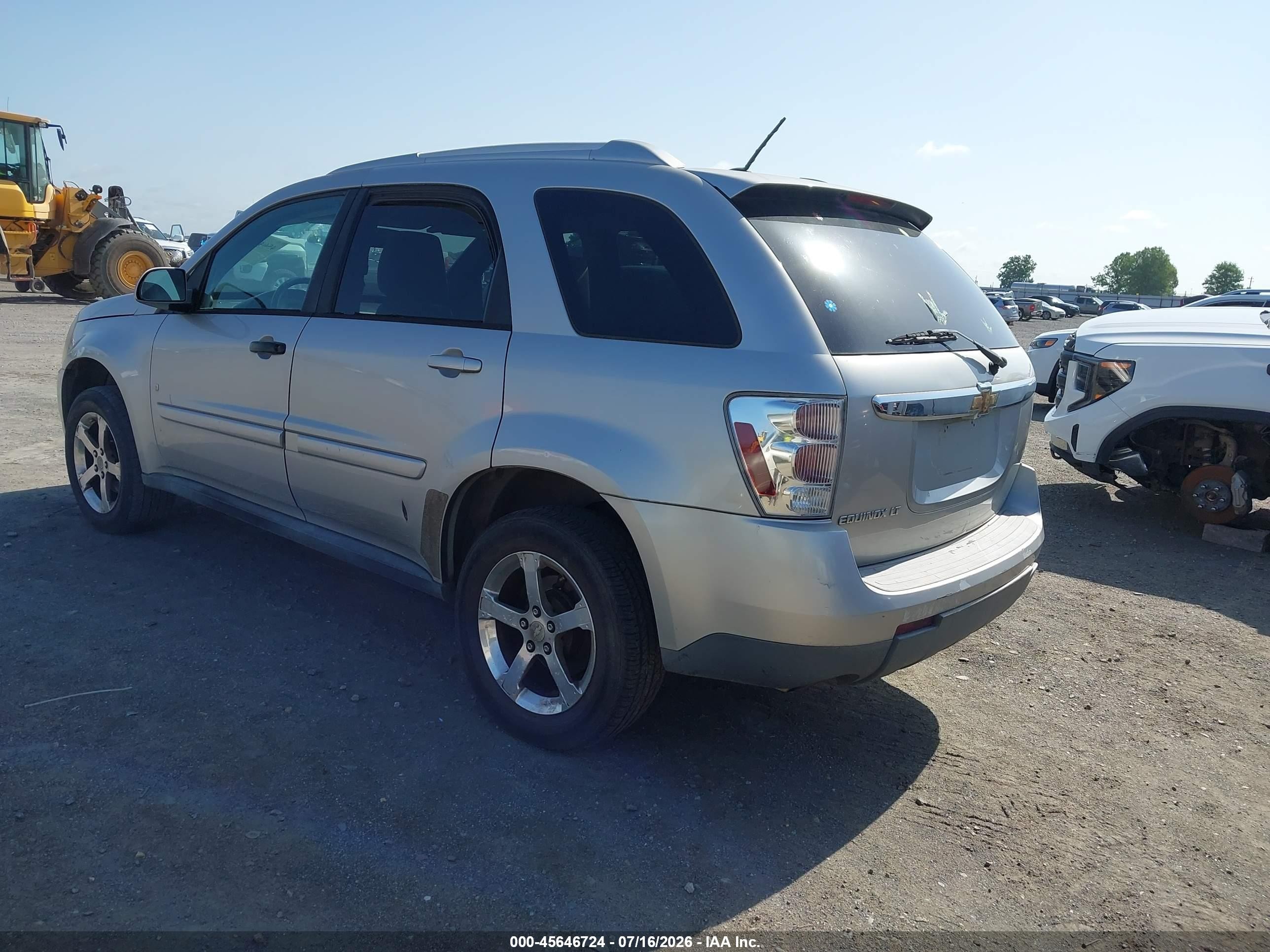 2007 Chevrolet Equinox Lt Silver vin: 2CNDL63F276051234