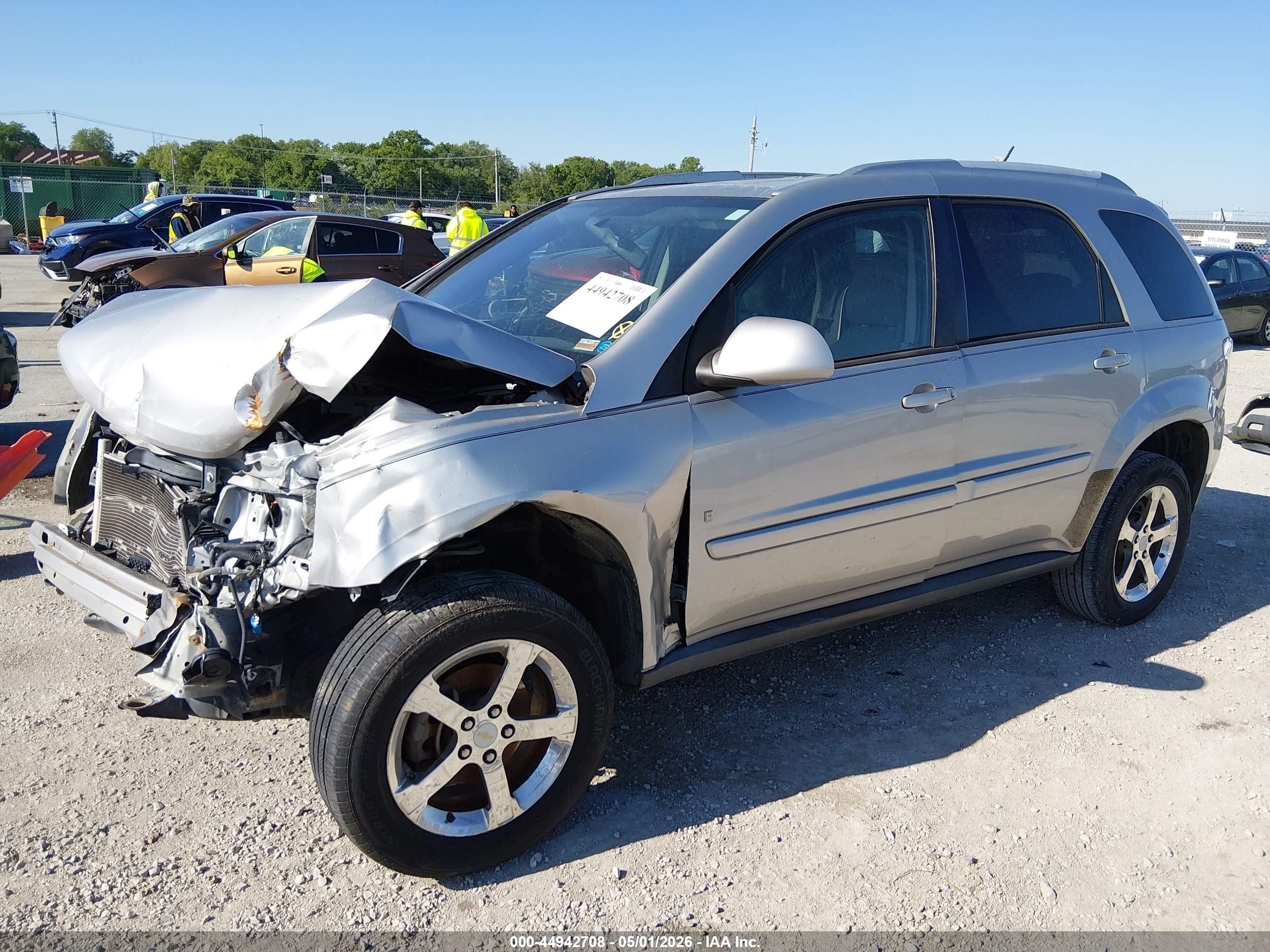 2007 Chevrolet Equinox Lt Серый vin: 2CNDL63F276237274