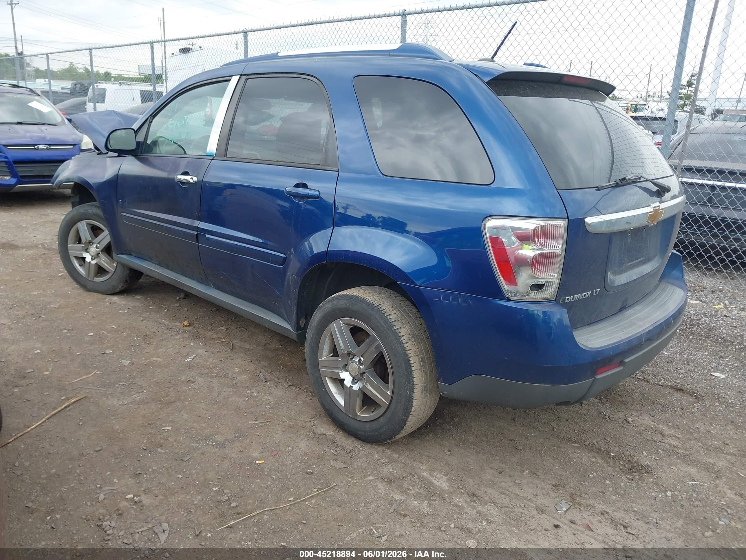 2008 Chevrolet Equinox Lt Blue vin: 2CNDL63F286055883
