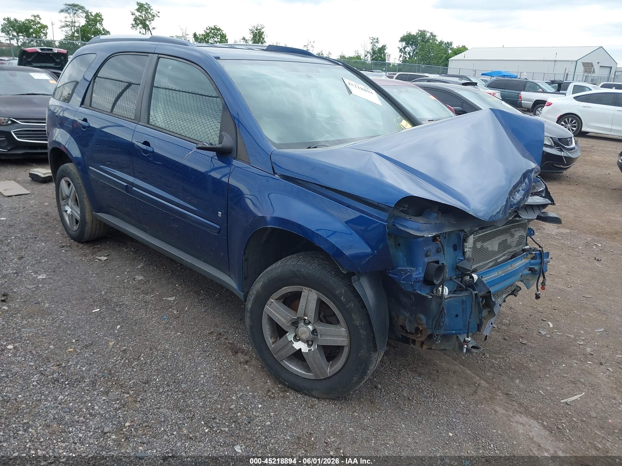 2008 Chevrolet Equinox Lt Blue vin: 2CNDL63F286055883