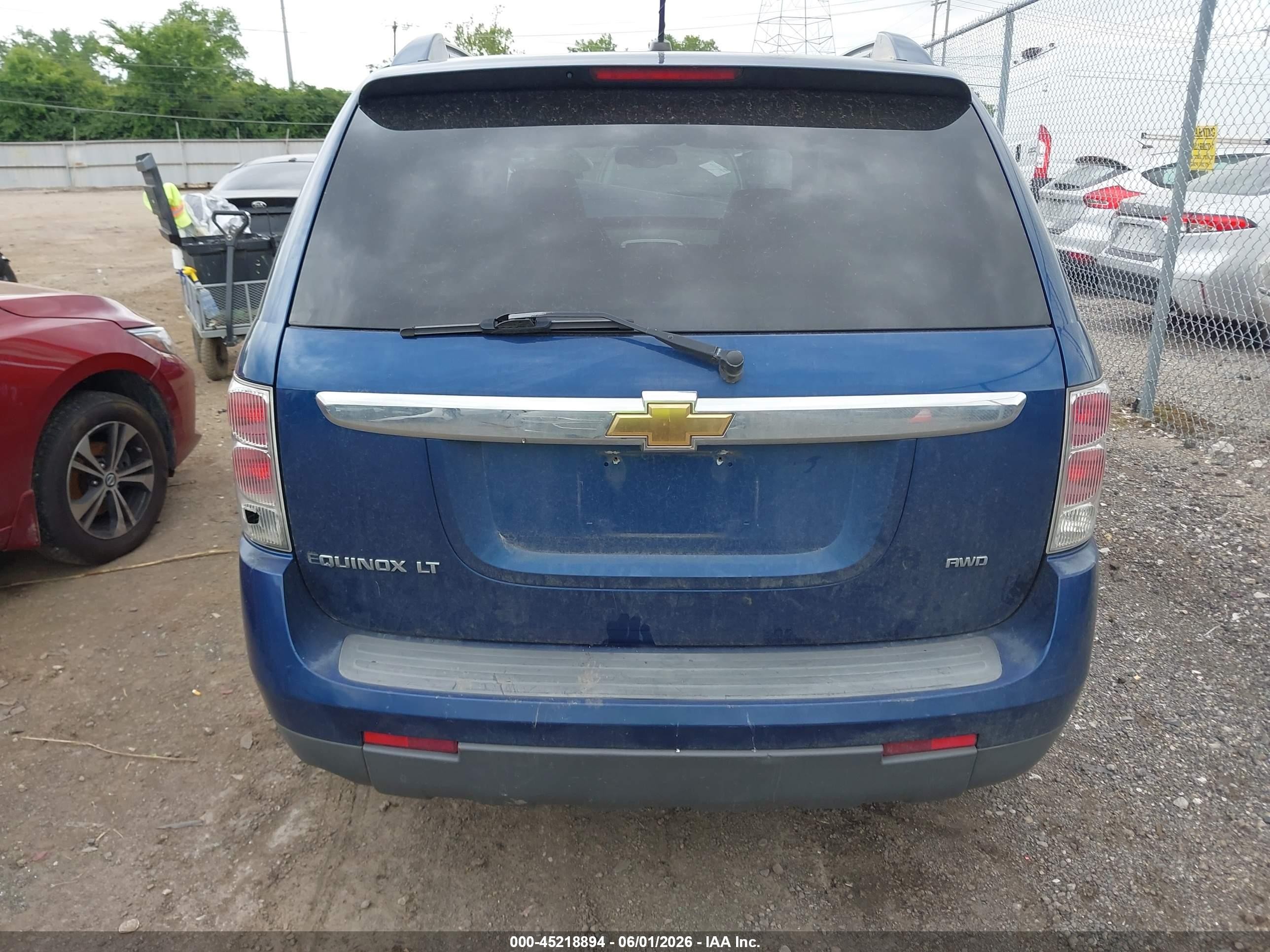 2008 Chevrolet Equinox Lt Blue vin: 2CNDL63F286055883