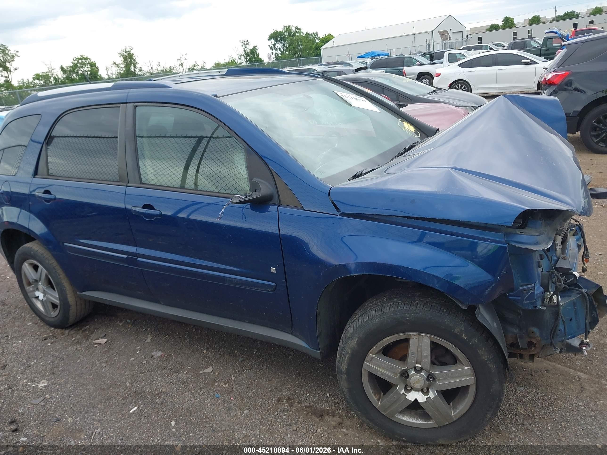 2008 Chevrolet Equinox Lt Blue vin: 2CNDL63F286055883