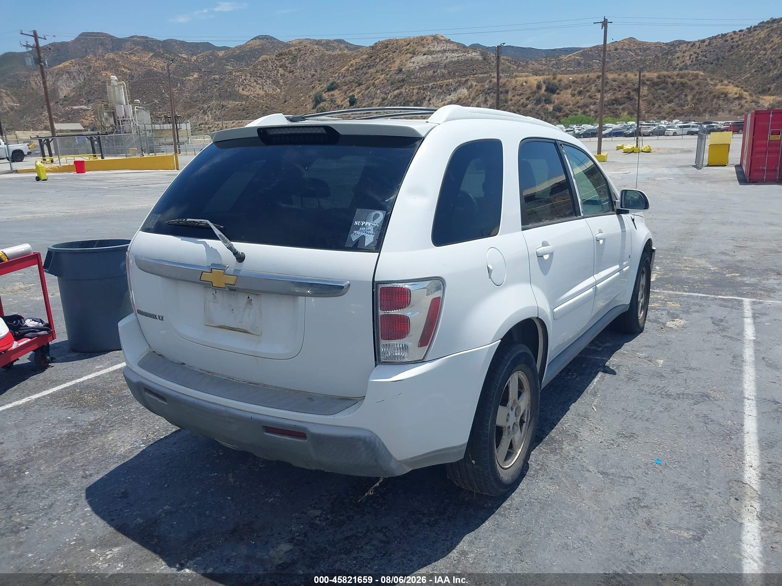 2006 Chevrolet Equinox Lt White vin: 2CNDL63F366020475