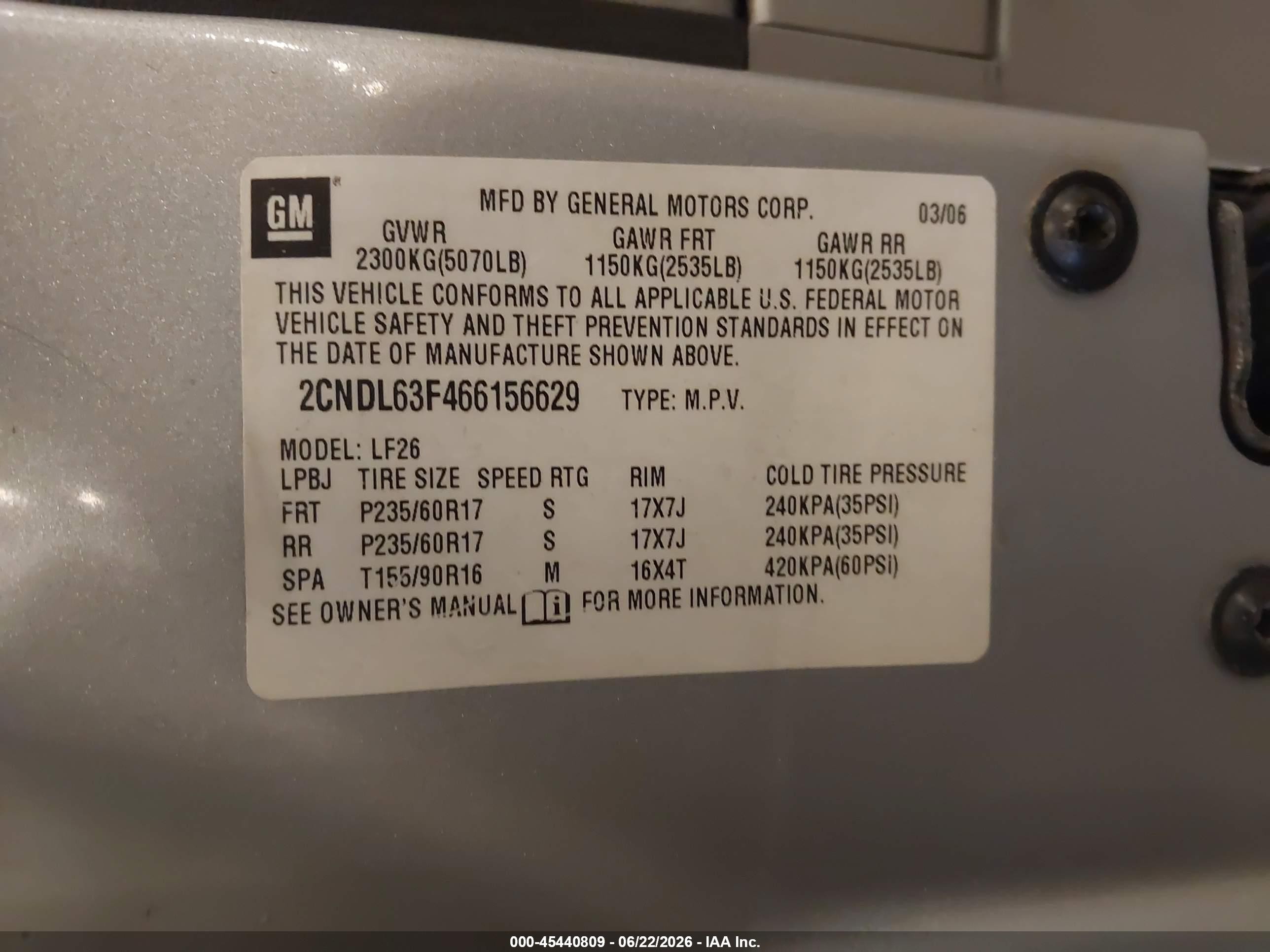 2006 Chevrolet Equinox Lt Серебряный vin: 2CNDL63F466156629
