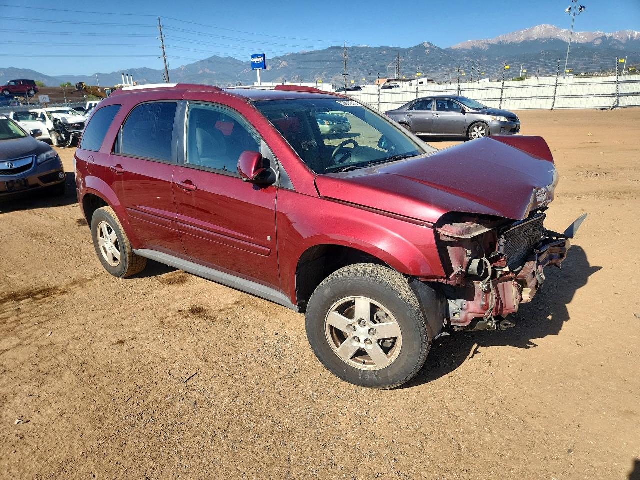 2007 Chevrolet Equinox Lt Maroon vin: 2CNDL63F476096255