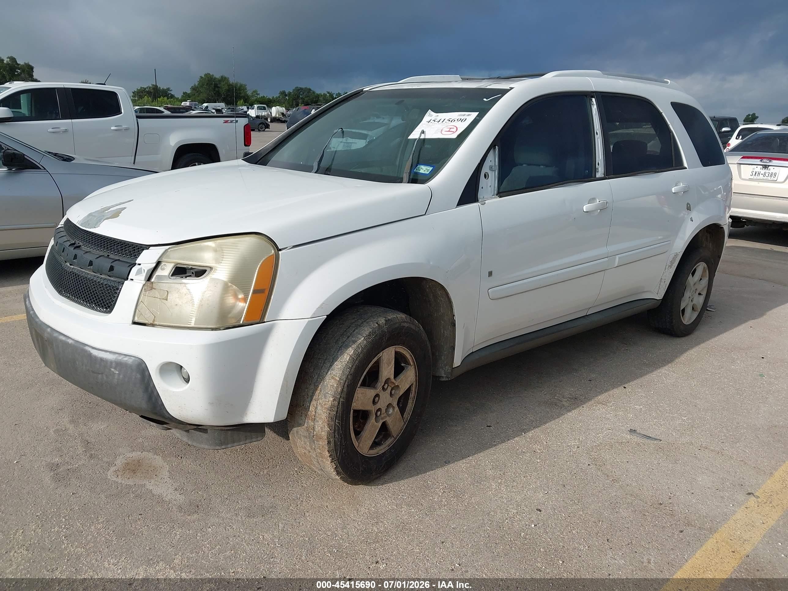 2006 Chevrolet Equinox Lt White vin: 2CNDL63F566065465