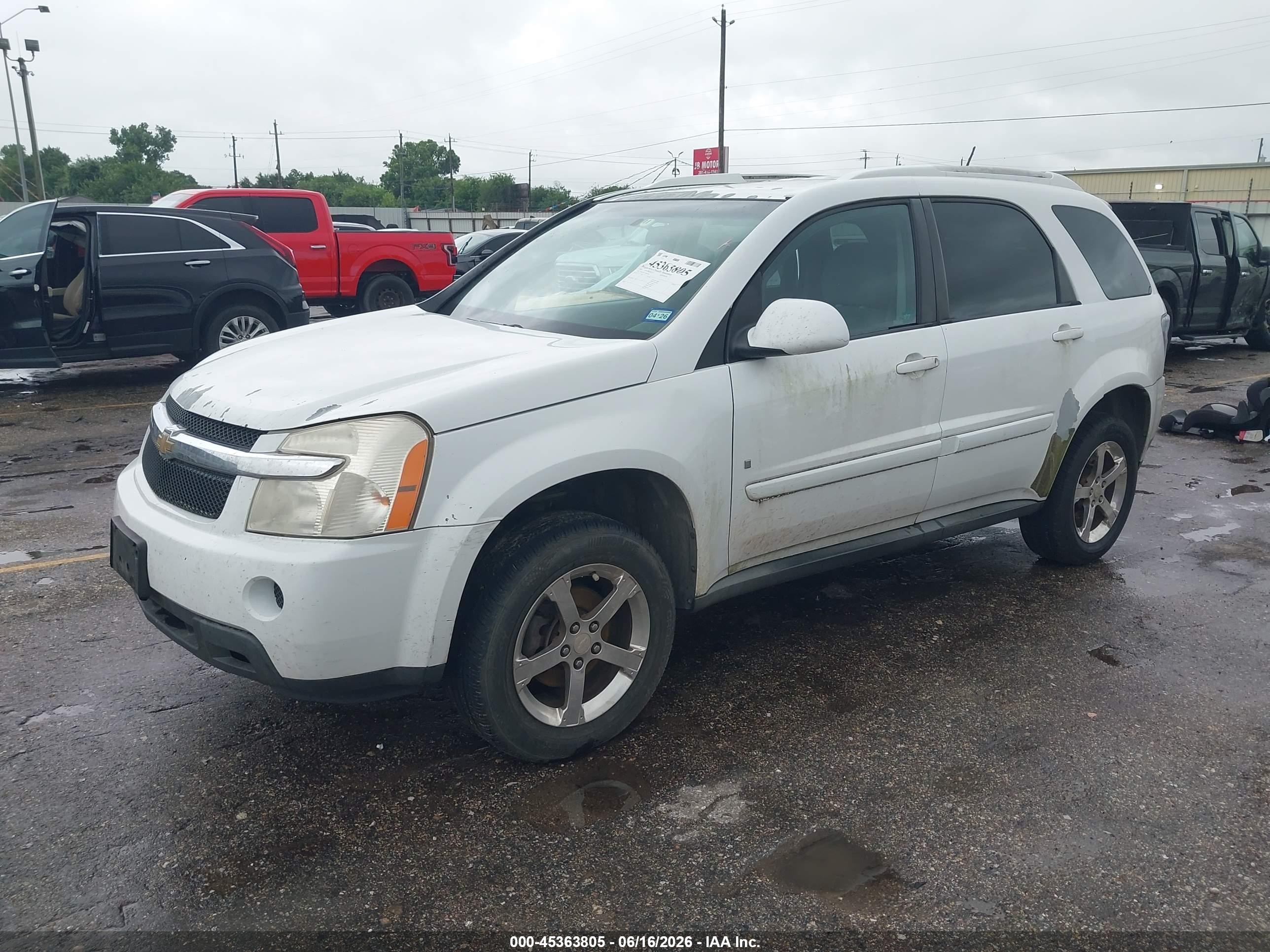 2007 Chevrolet Equinox Lt Белый vin: 2CNDL63F576041040