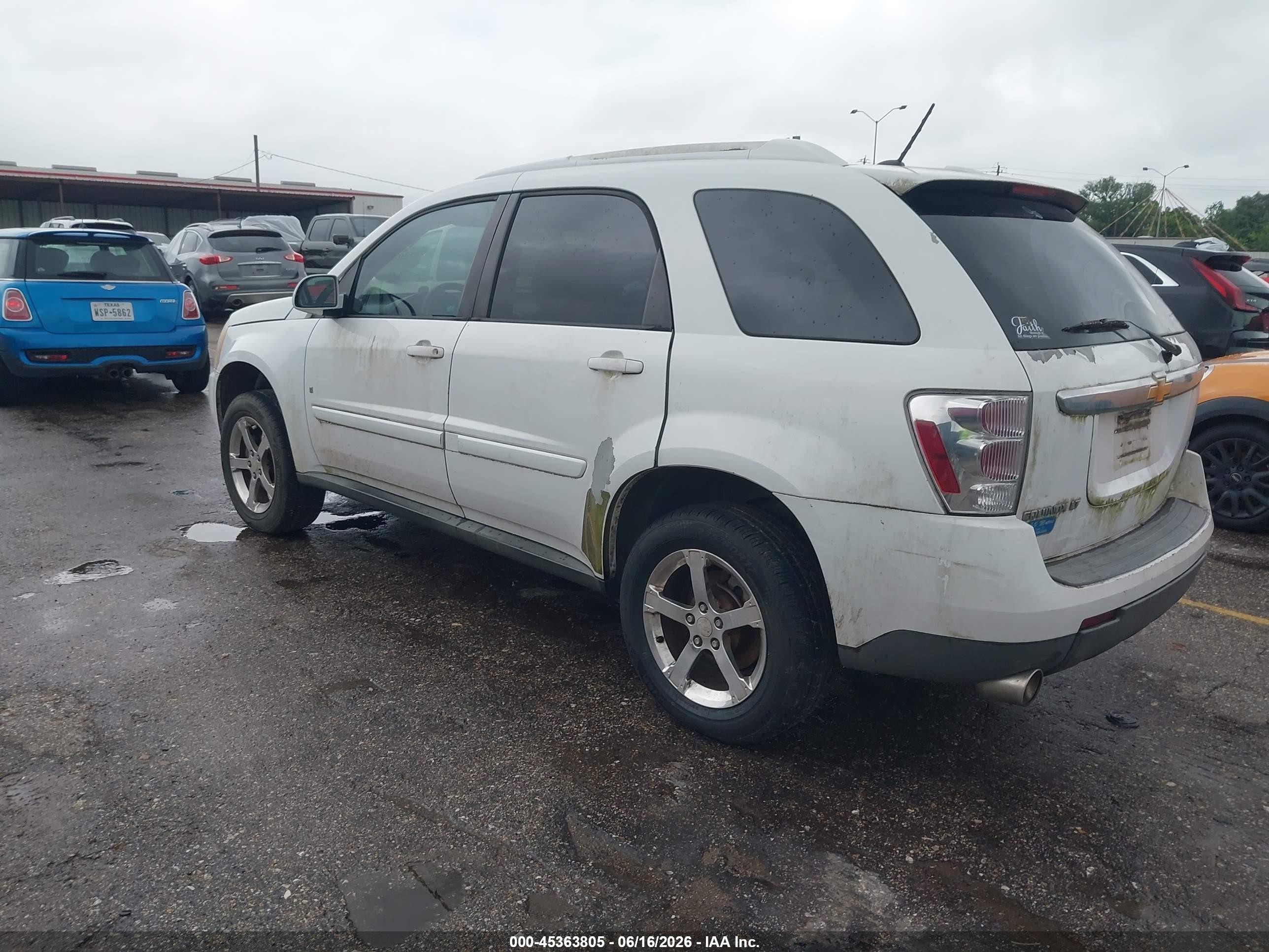 2007 Chevrolet Equinox Lt Белый vin: 2CNDL63F576041040