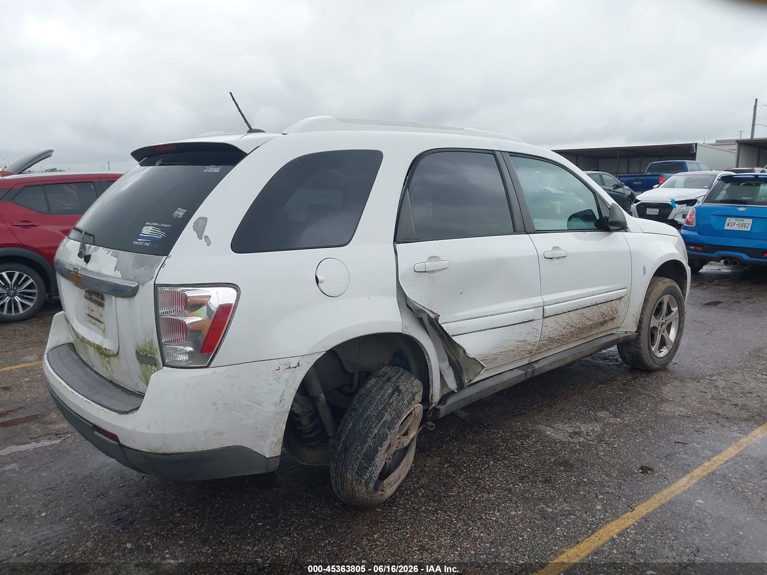 2007 Chevrolet Equinox Lt Белый vin: 2CNDL63F576041040