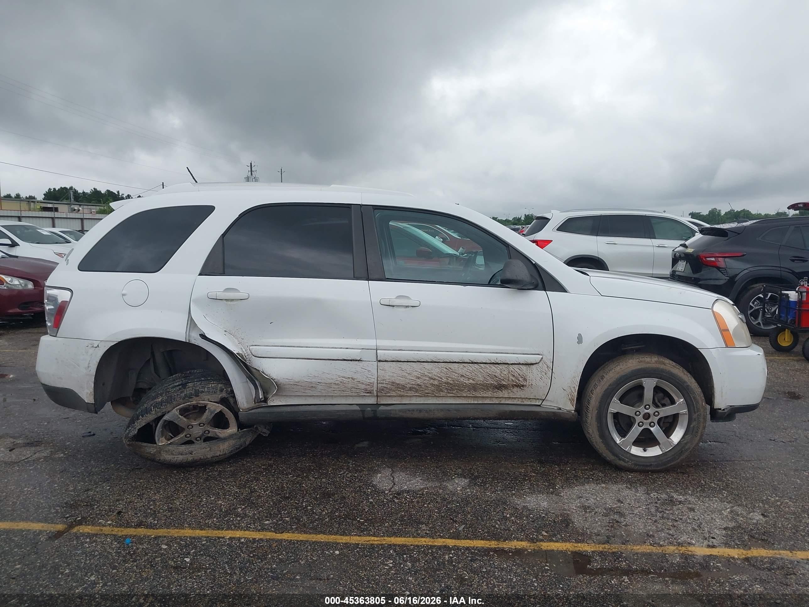 2007 Chevrolet Equinox Lt Белый vin: 2CNDL63F576041040