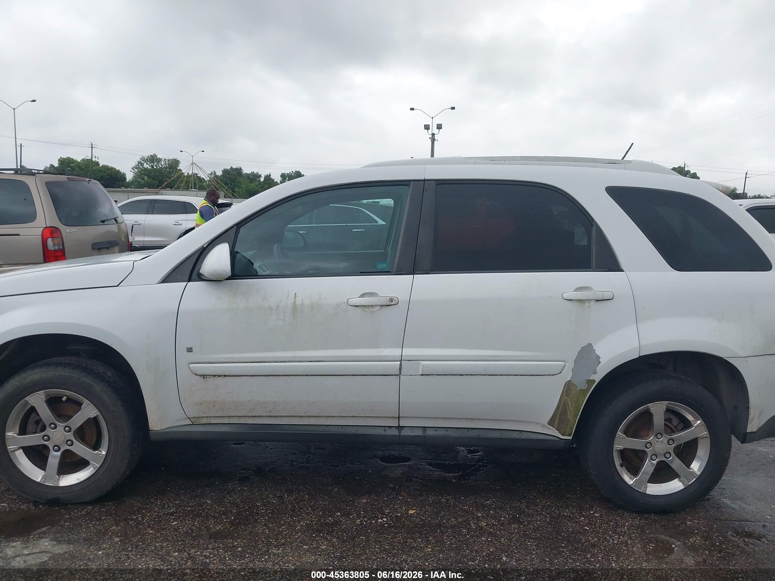 2007 Chevrolet Equinox Lt Белый vin: 2CNDL63F576041040