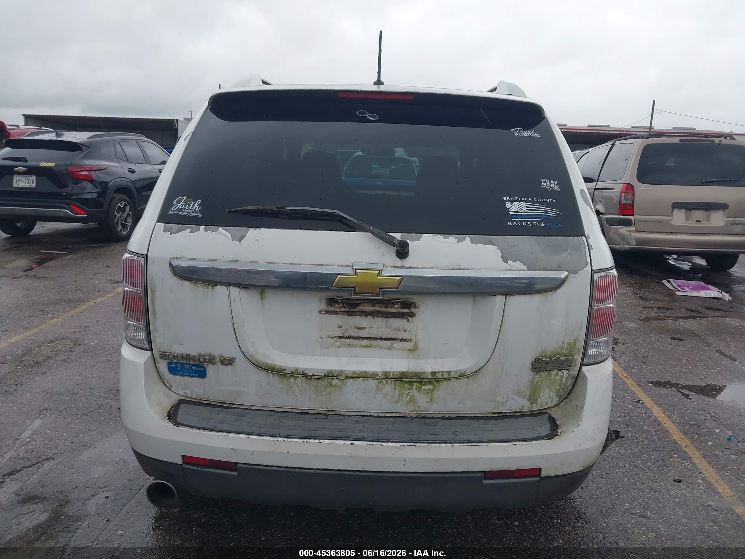 2007 Chevrolet Equinox Lt Белый vin: 2CNDL63F576041040