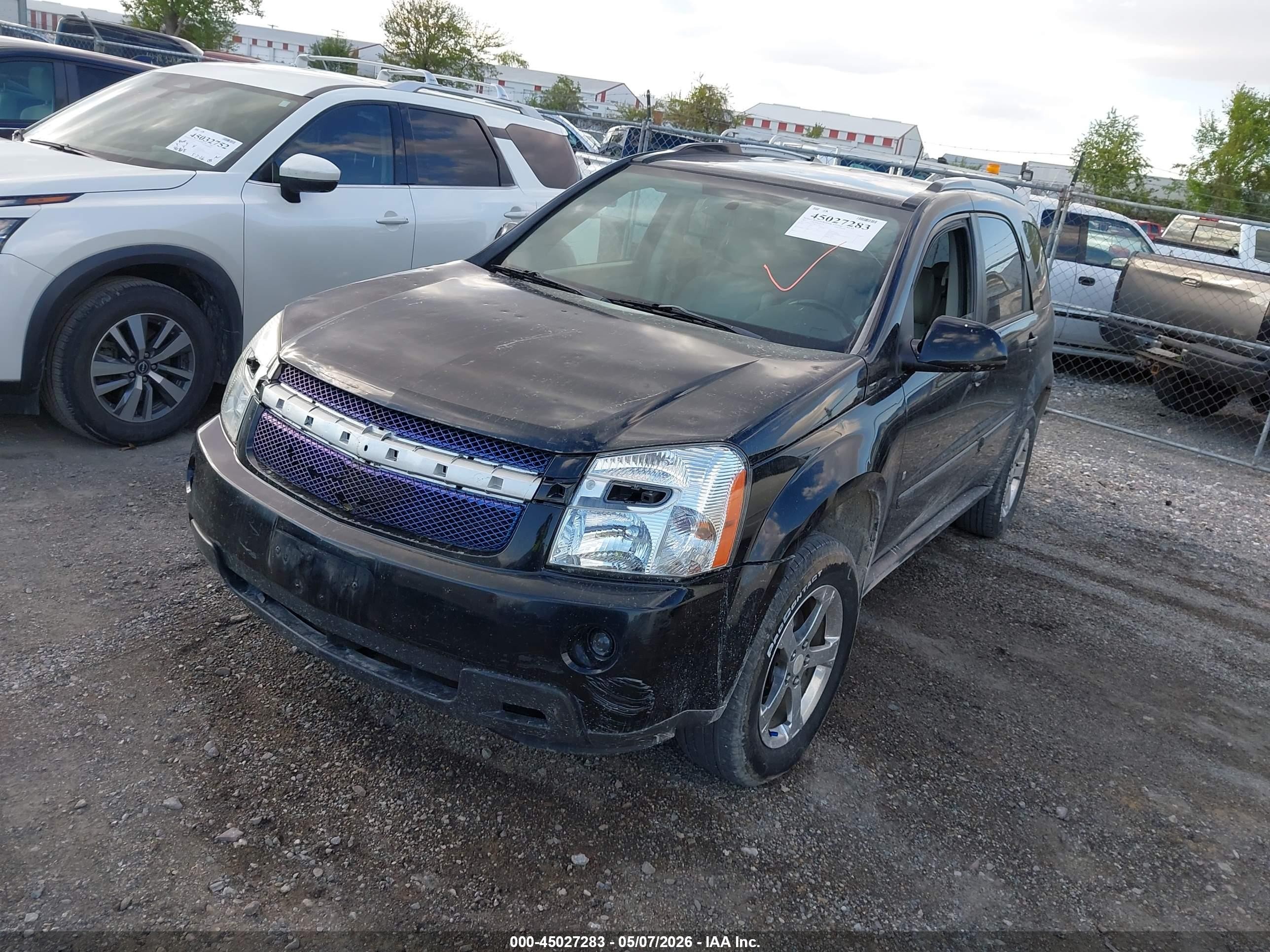 2007 Chevrolet Equinox Lt Черный vin: 2CNDL63F576245188