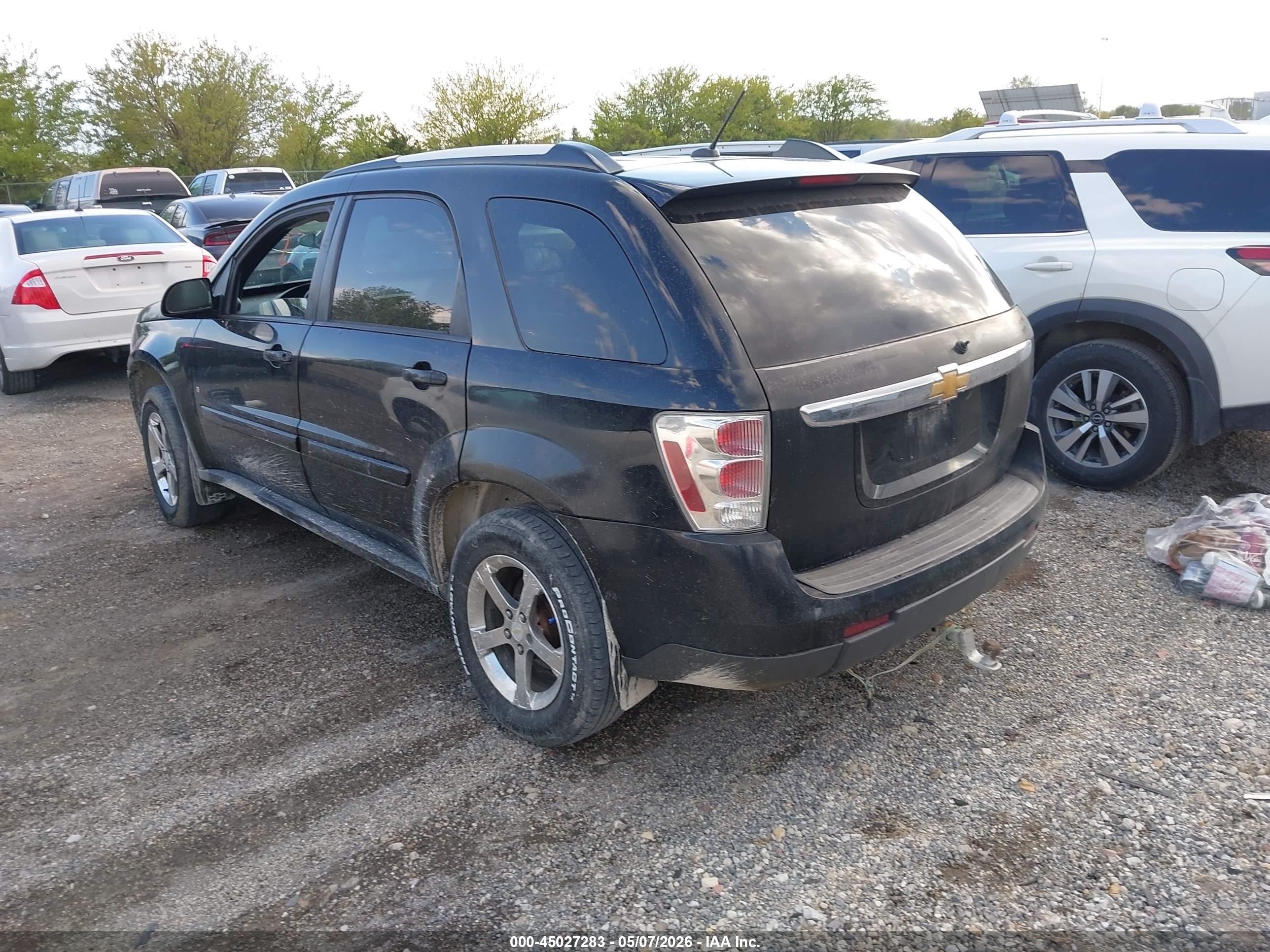 2007 Chevrolet Equinox Lt Черный vin: 2CNDL63F576245188