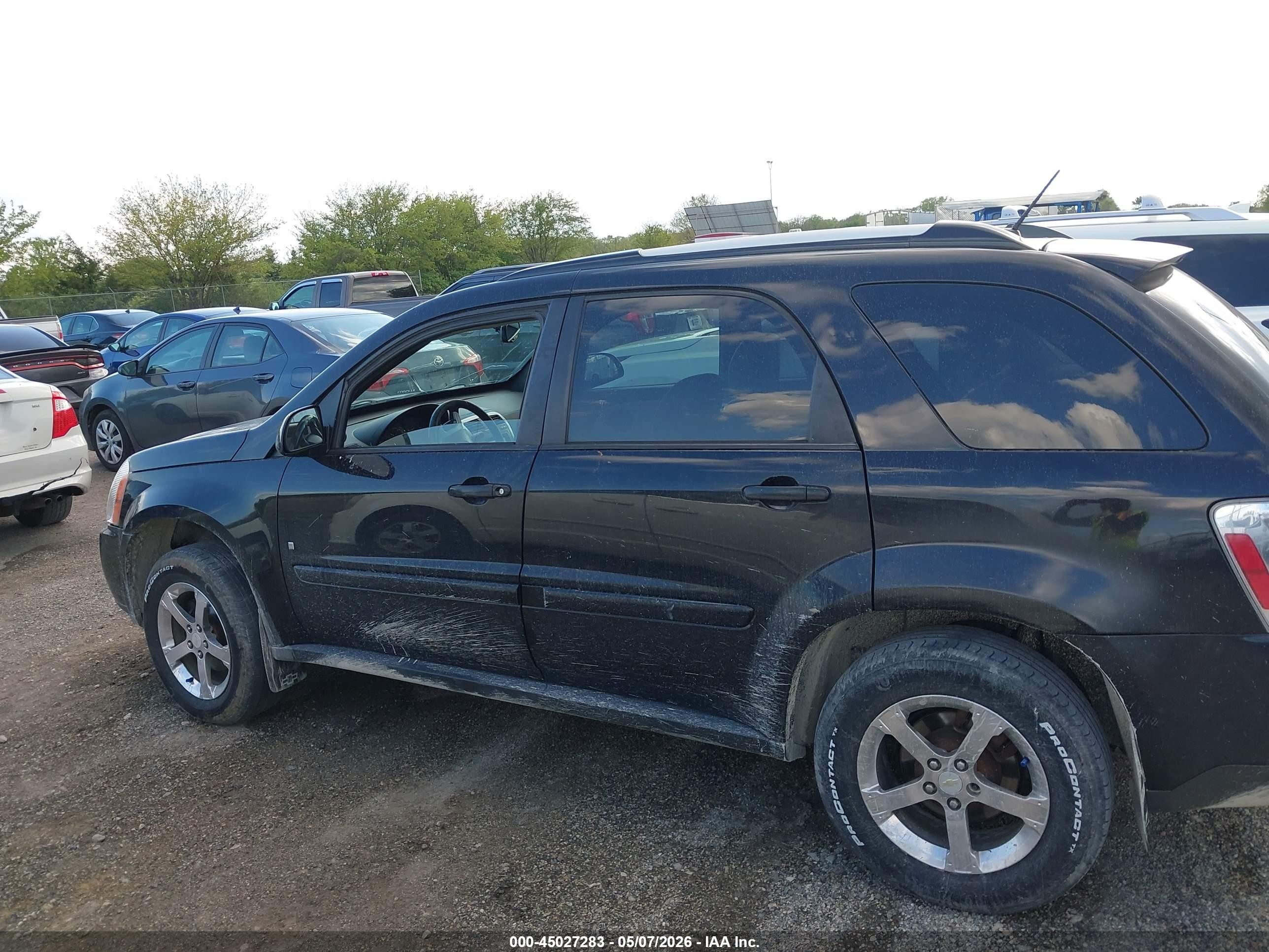2007 Chevrolet Equinox Lt Черный vin: 2CNDL63F576245188