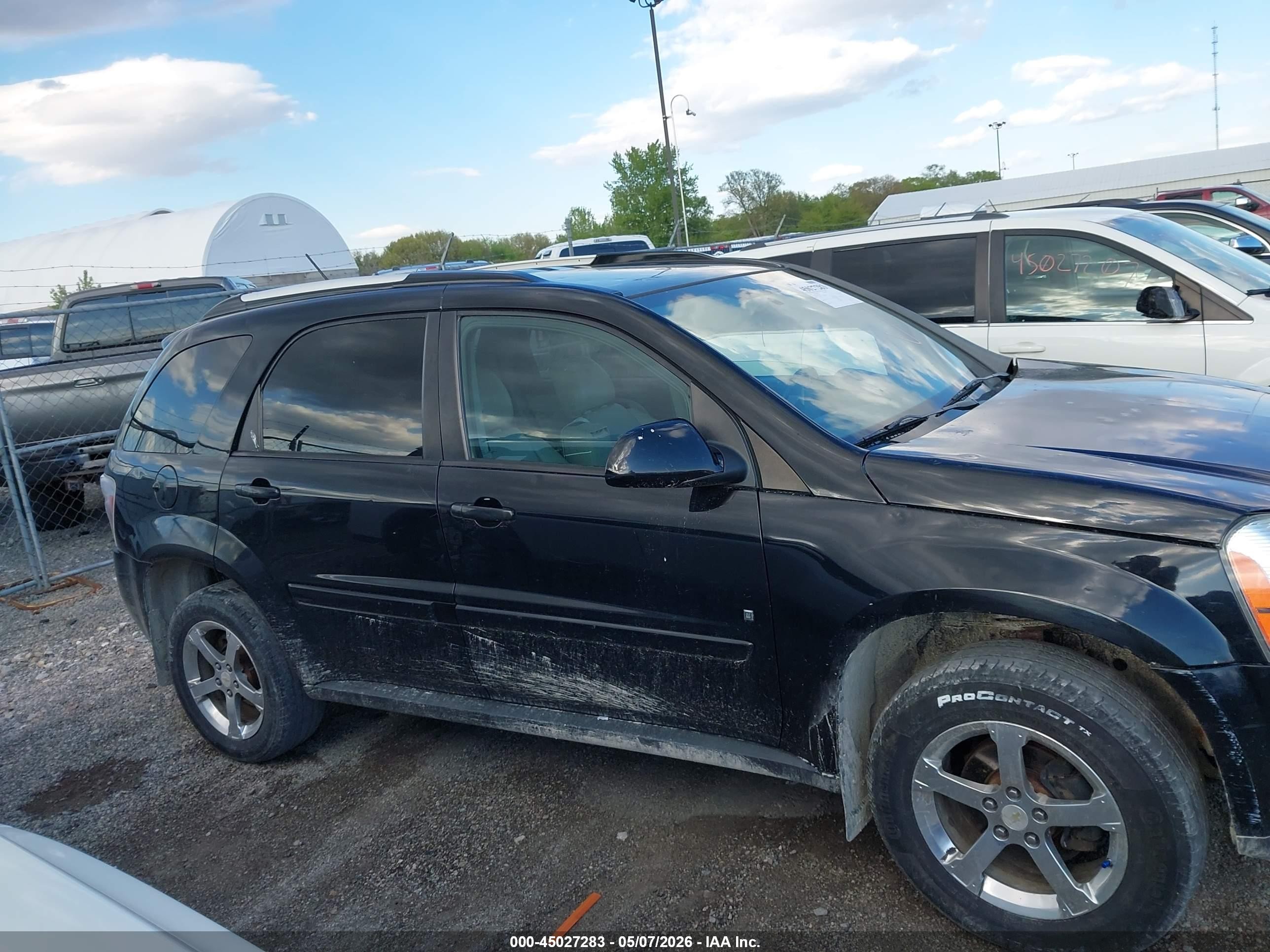 2007 Chevrolet Equinox Lt Черный vin: 2CNDL63F576245188