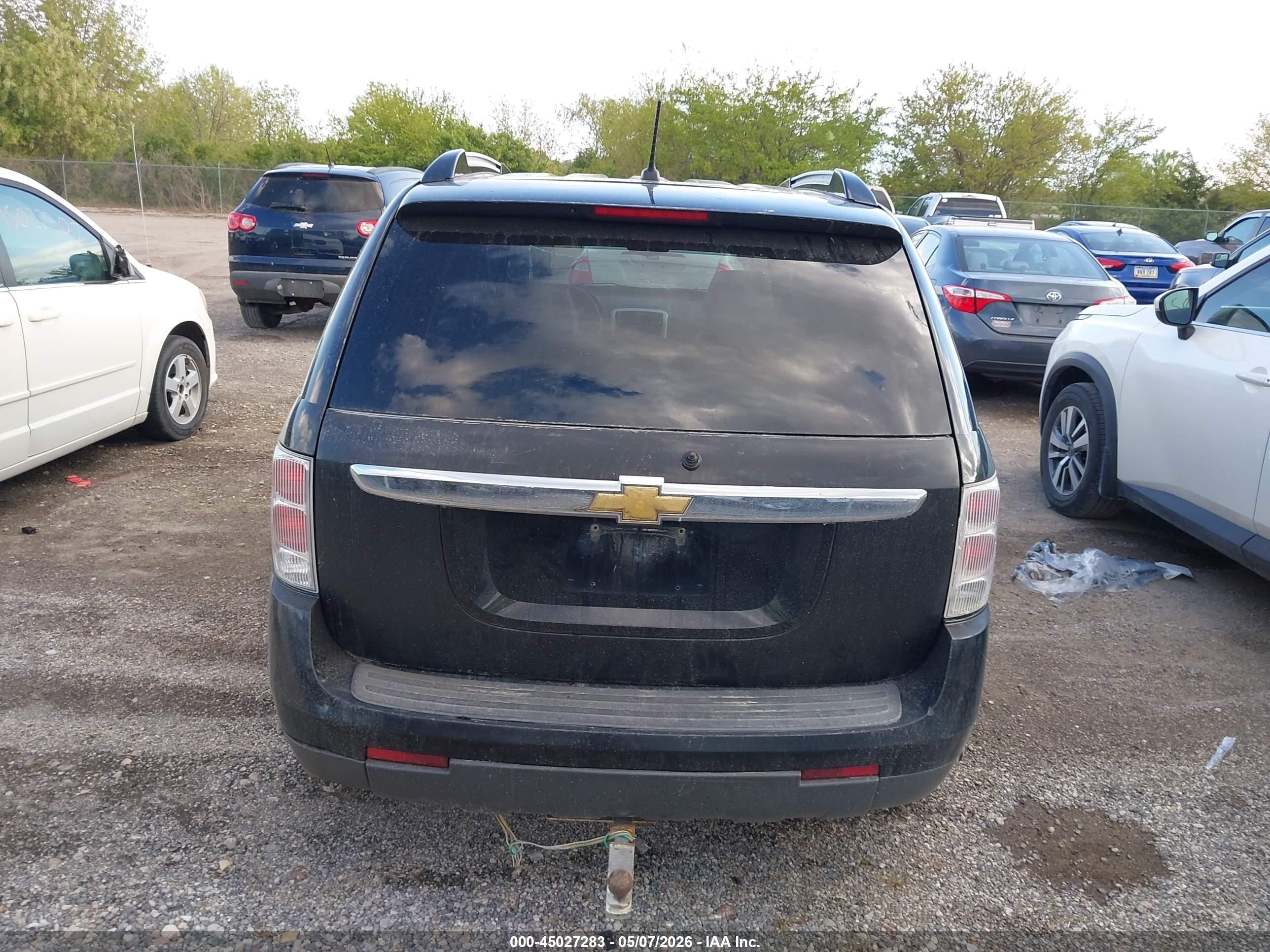 2007 Chevrolet Equinox Lt Черный vin: 2CNDL63F576245188