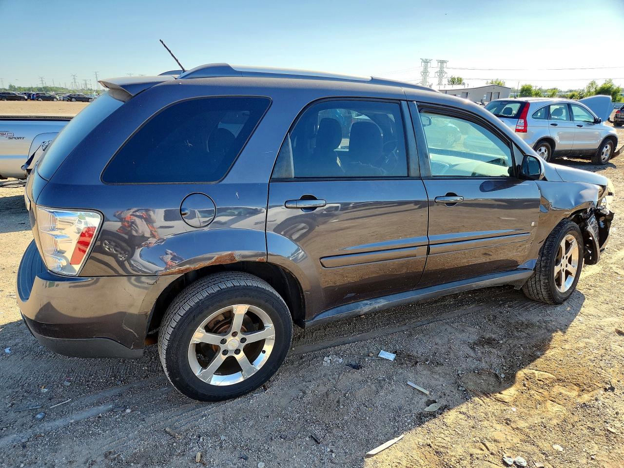 2007 Chevrolet Equinox Lt Brown vin: 2CNDL63F676035571