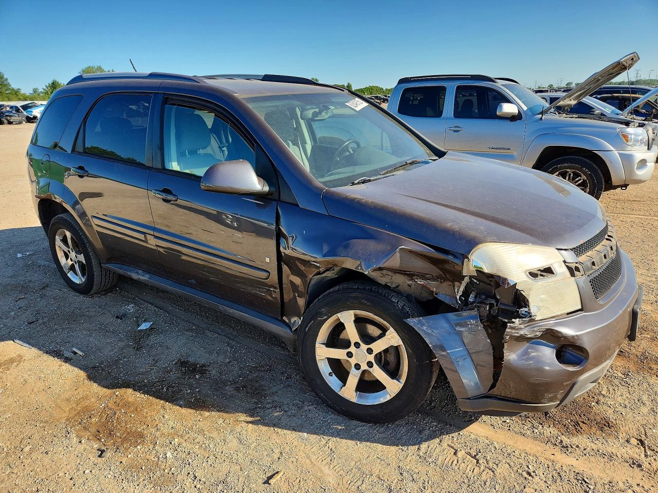 2007 Chevrolet Equinox Lt Brown vin: 2CNDL63F676035571