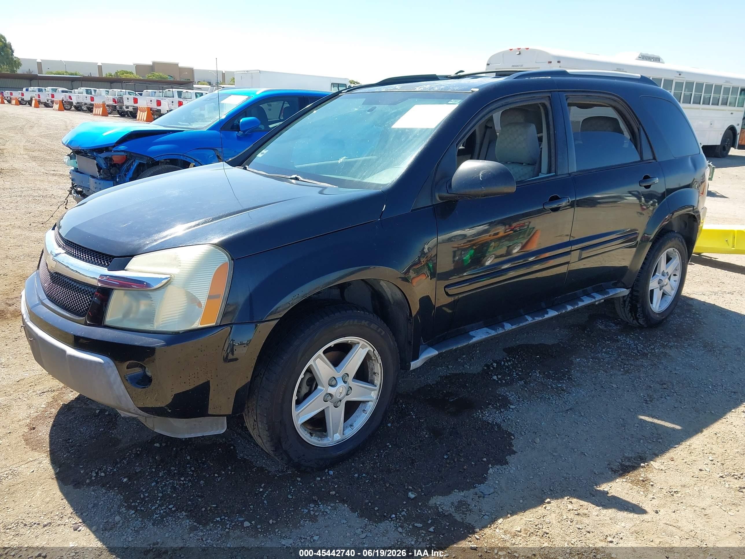 2005 Chevrolet Equinox Lt Black vin: 2CNDL63F756073985