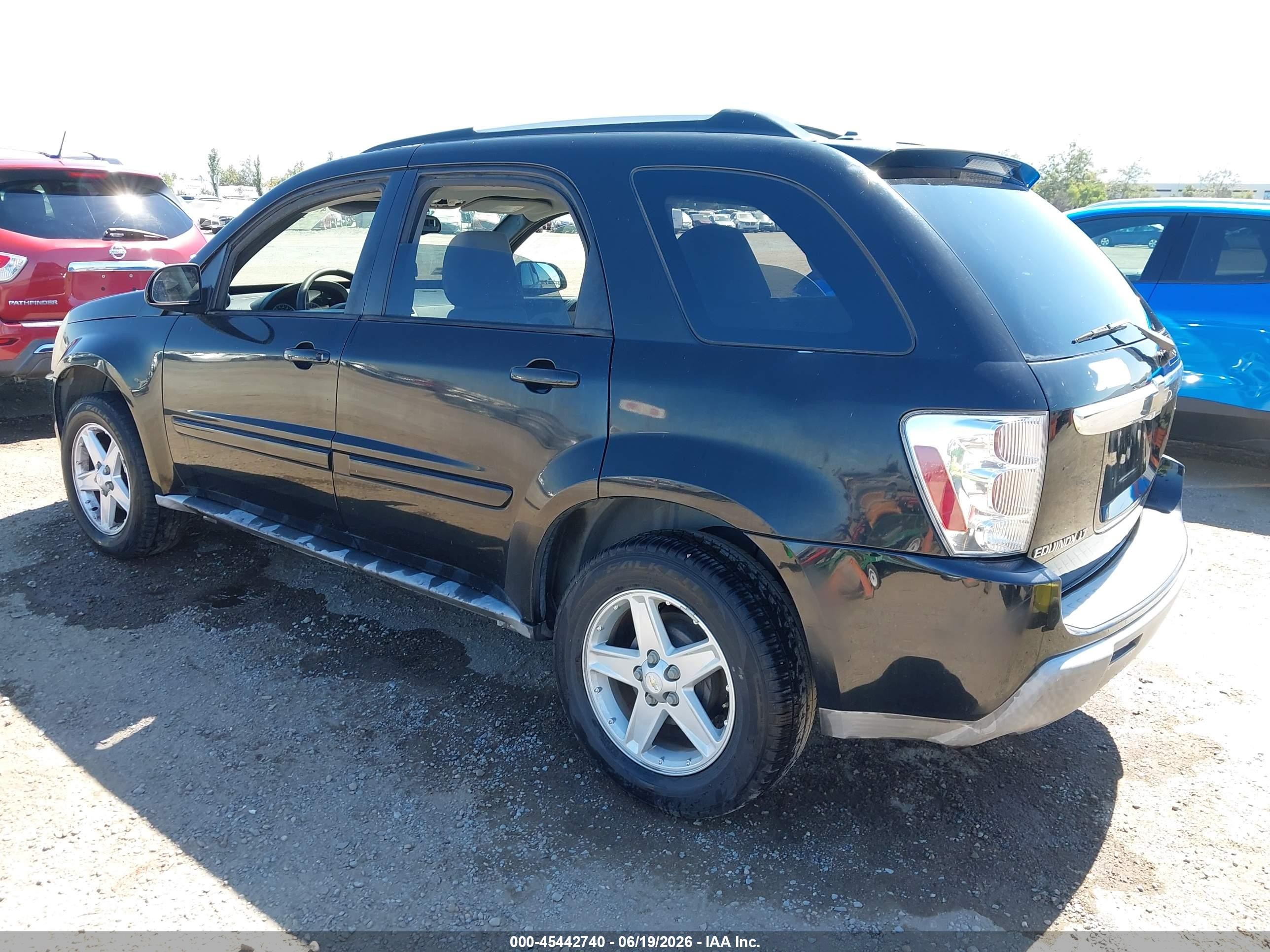 2005 Chevrolet Equinox Lt Black vin: 2CNDL63F756073985