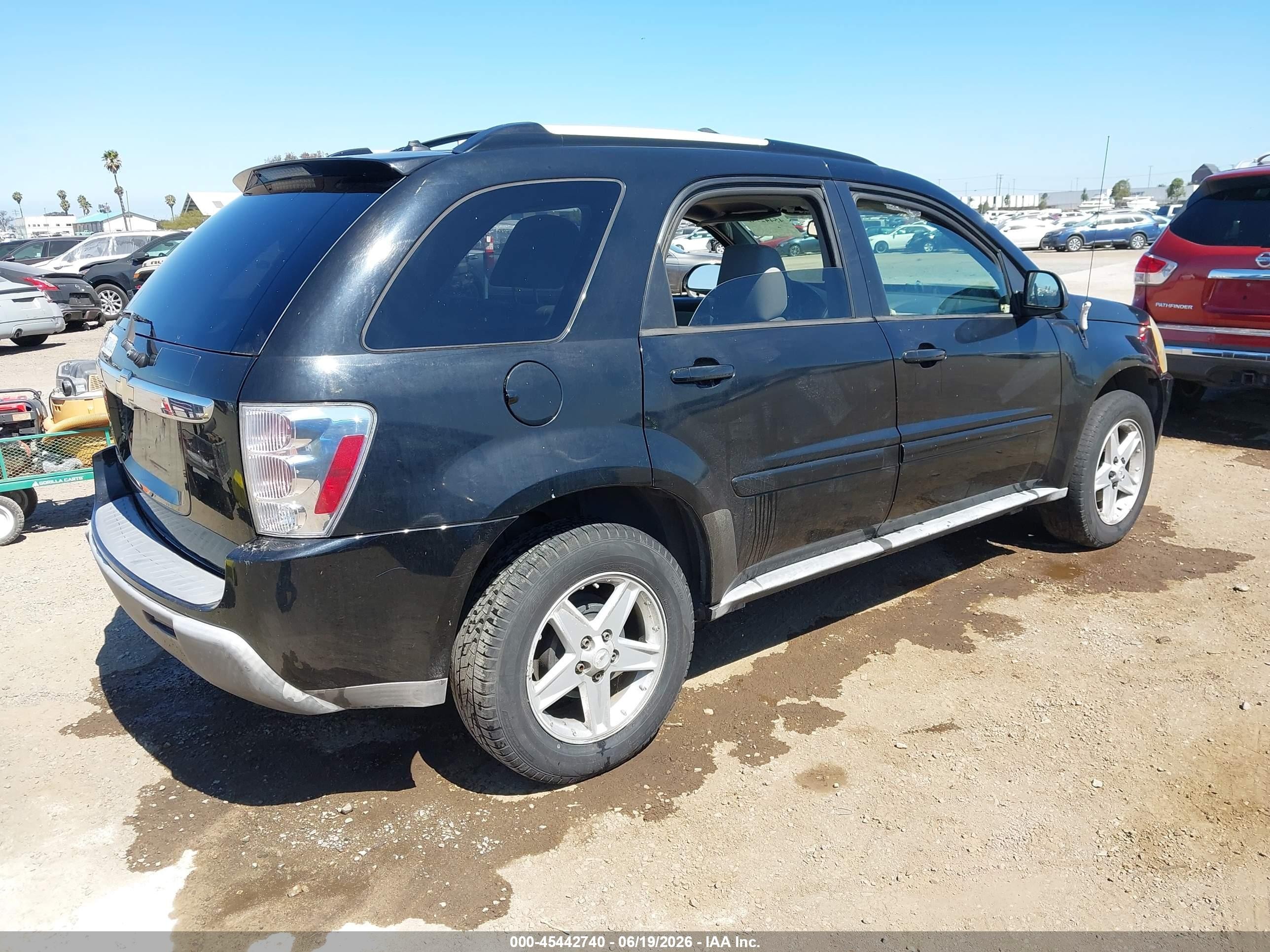 2005 Chevrolet Equinox Lt Black vin: 2CNDL63F756073985