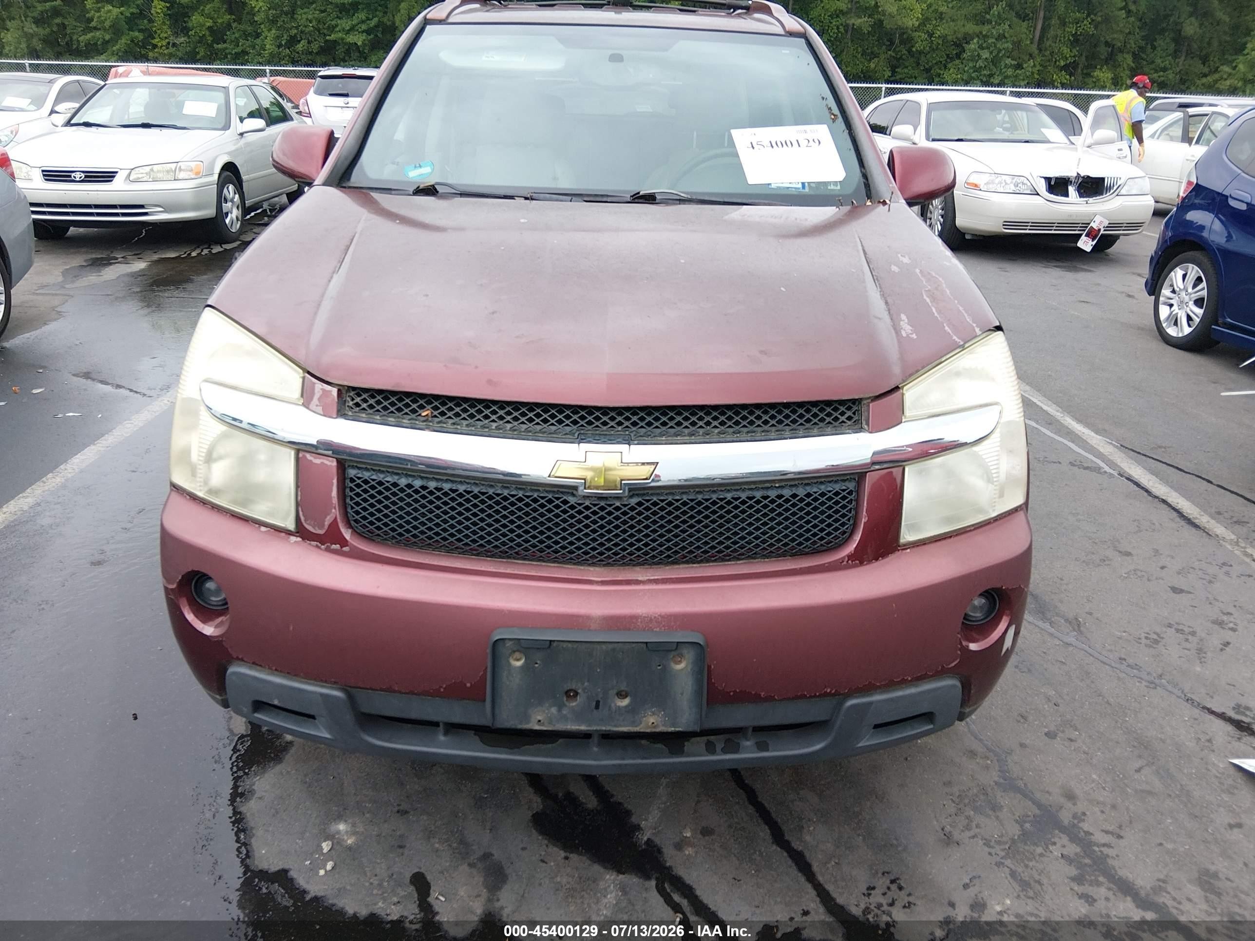 2008 Chevrolet Equinox Lt Burgundy vin: 2CNDL63F786325321