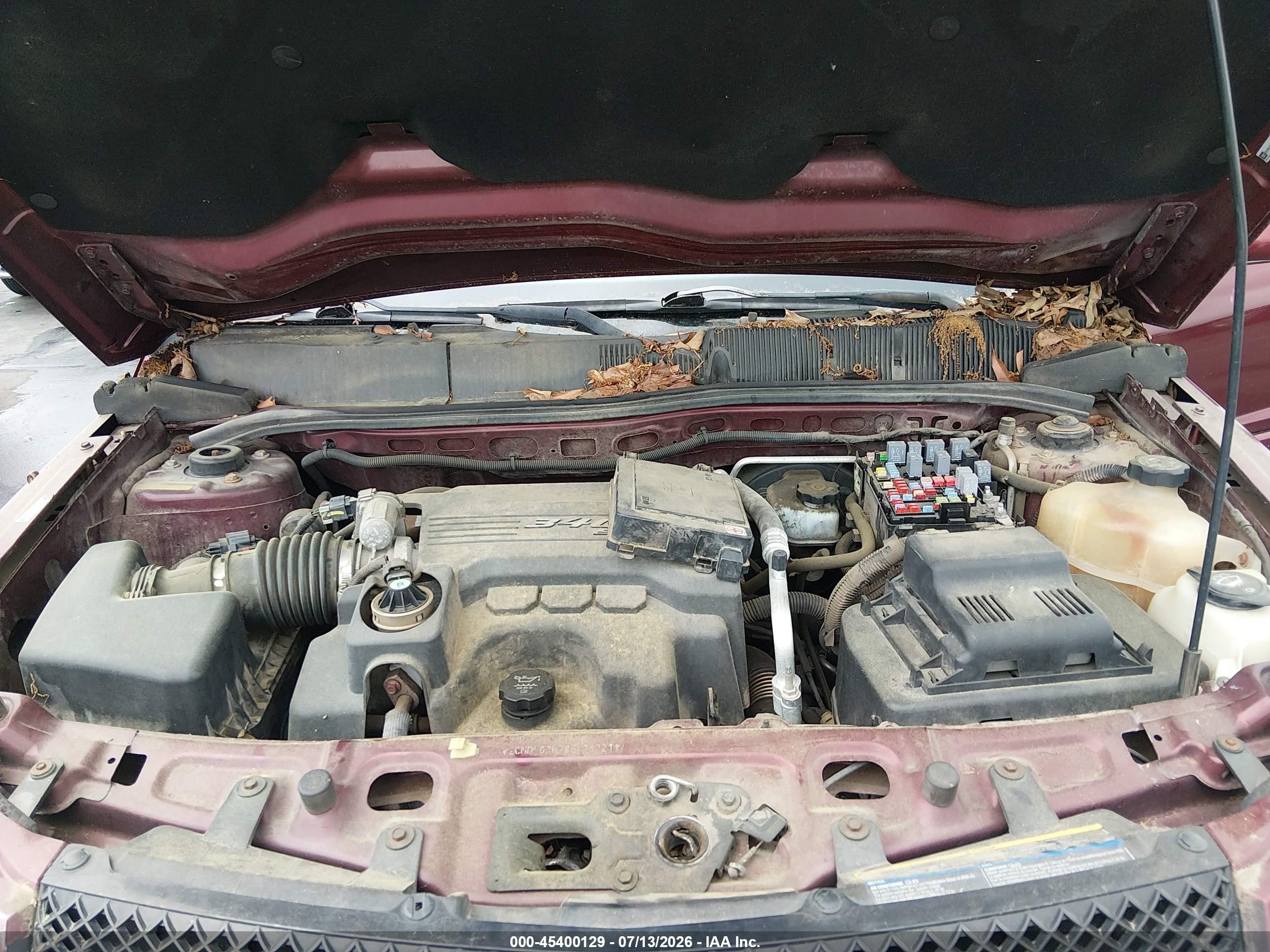 2008 Chevrolet Equinox Lt Burgundy vin: 2CNDL63F786325321