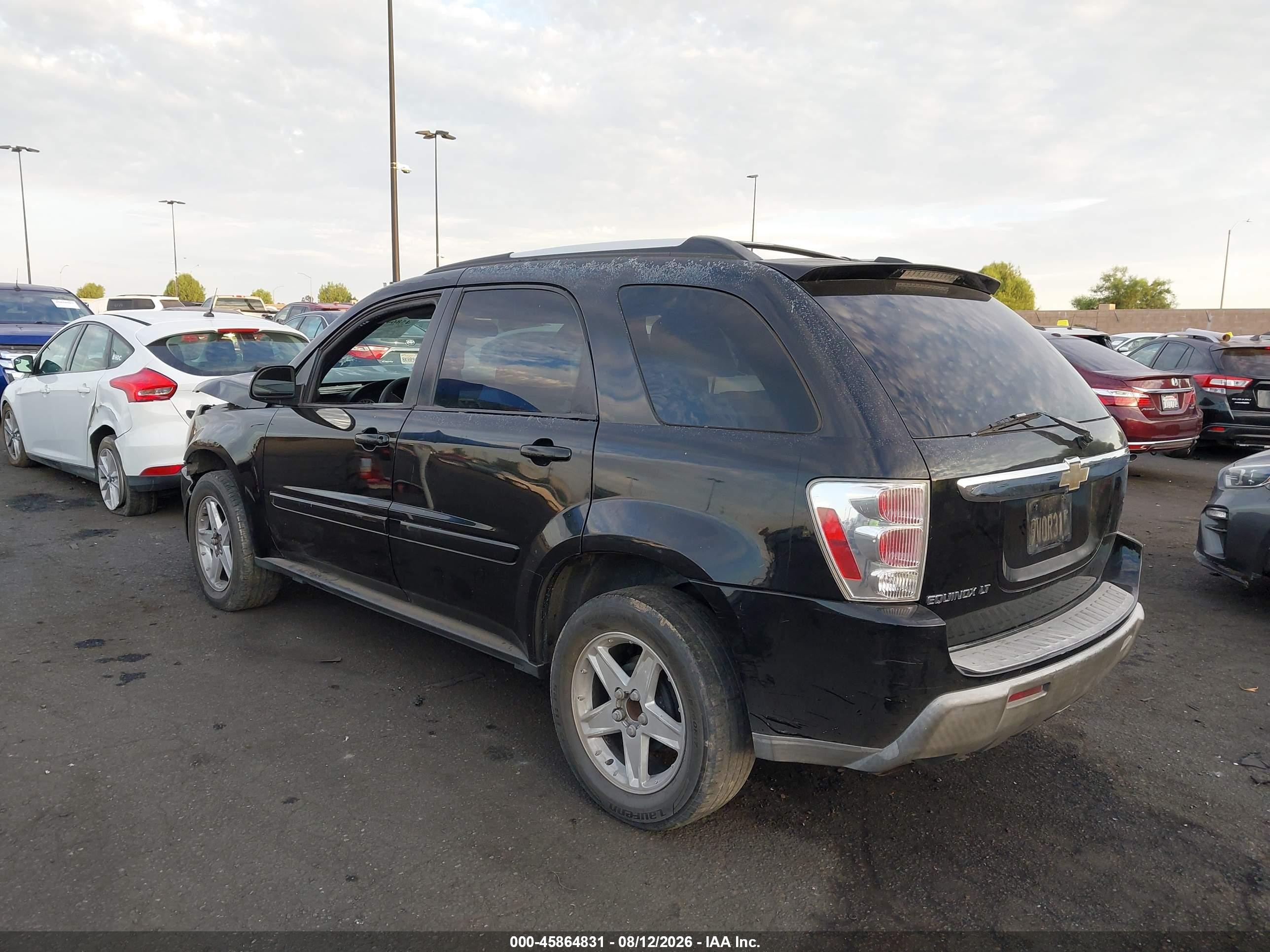 2005 Chevrolet Equinox Lt Black vin: 2CNDL63F856182634