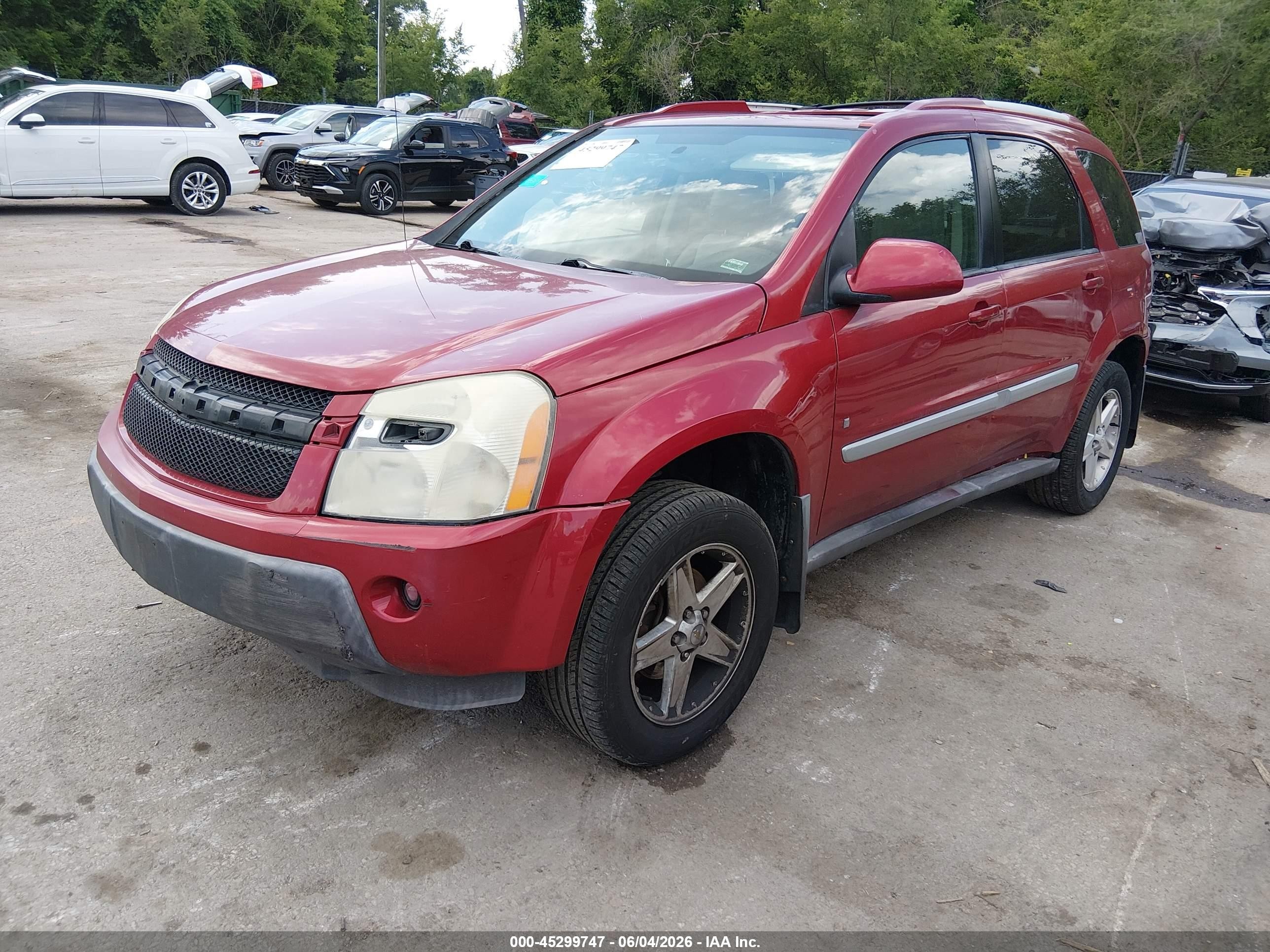 2006 Chevrolet Equinox Lt Красный vin: 2CNDL63F966172471