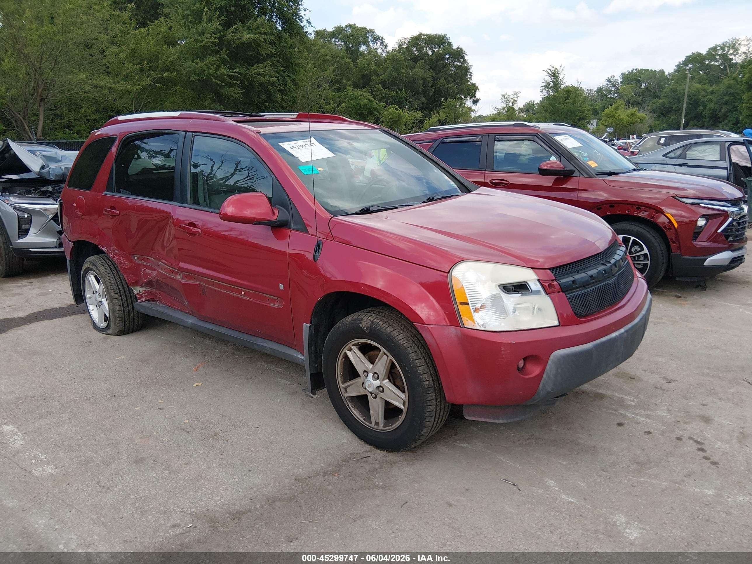 2006 Chevrolet Equinox Lt Red vin: 2CNDL63F966172471