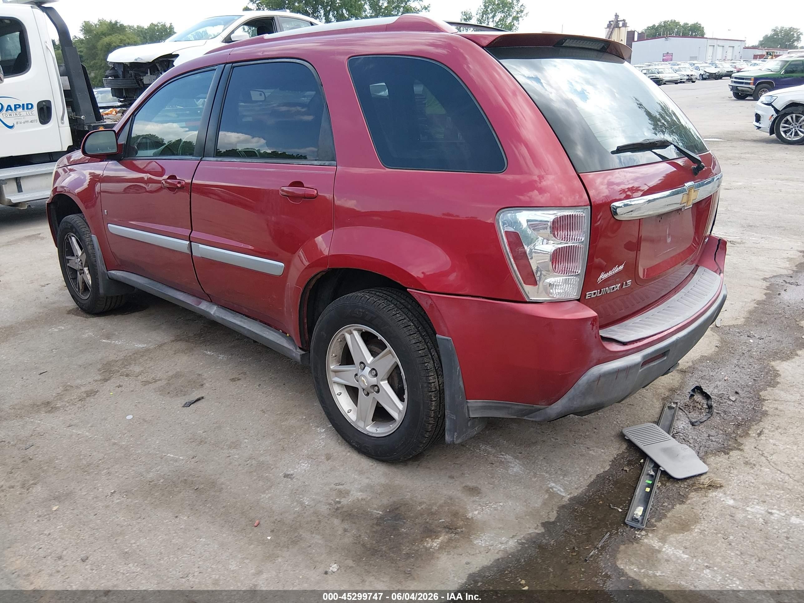 2006 Chevrolet Equinox Lt Красный vin: 2CNDL63F966172471