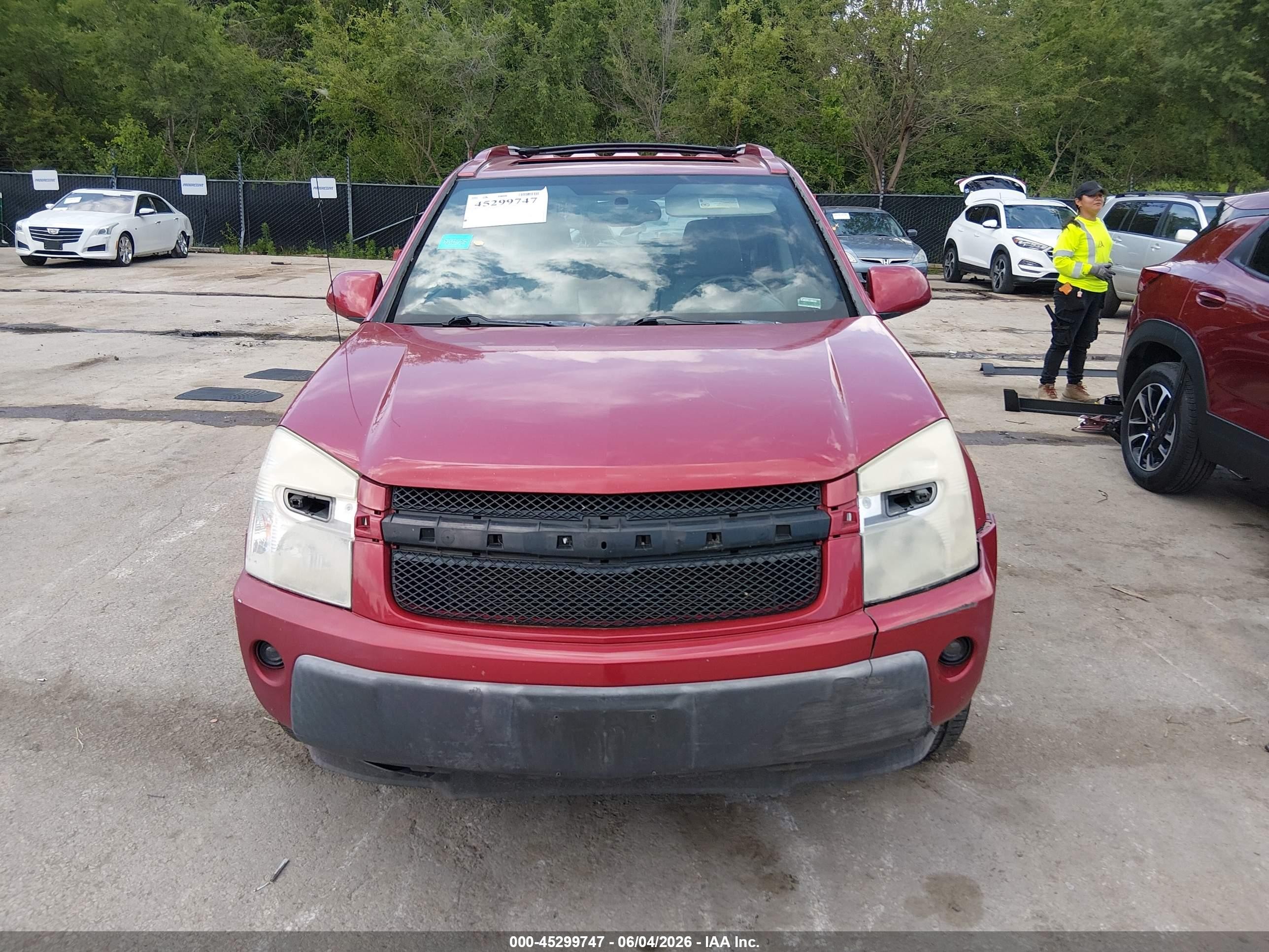 2006 Chevrolet Equinox Lt Красный vin: 2CNDL63F966172471