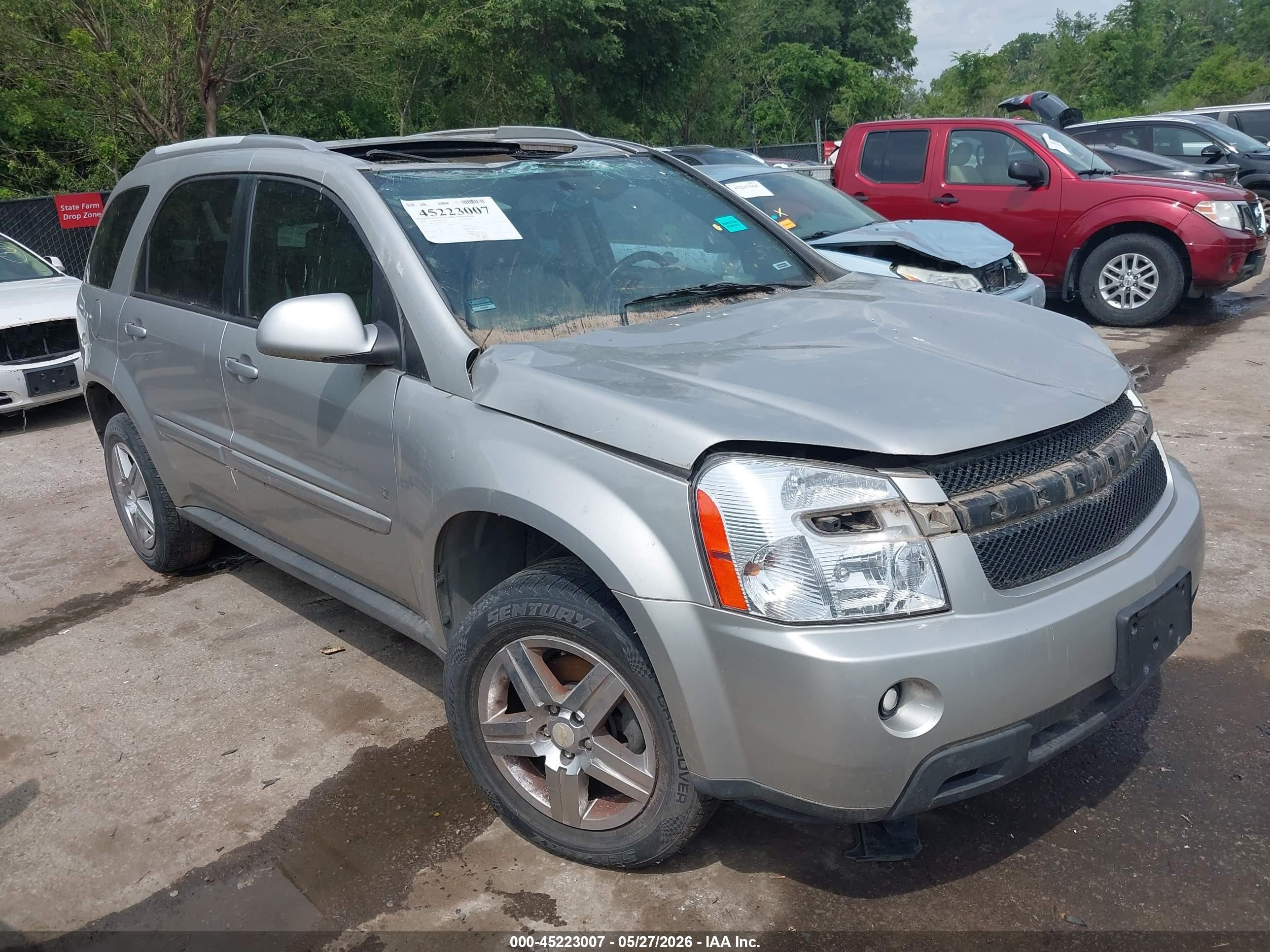 2008 Chevrolet Equinox Lt Silver vin: 2CNDL63F986345635