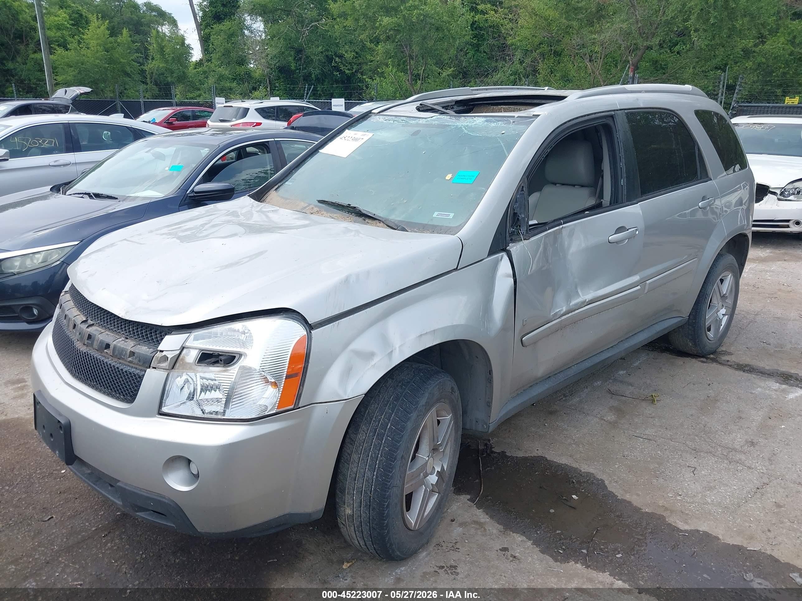 2008 Chevrolet Equinox Lt Silver vin: 2CNDL63F986345635