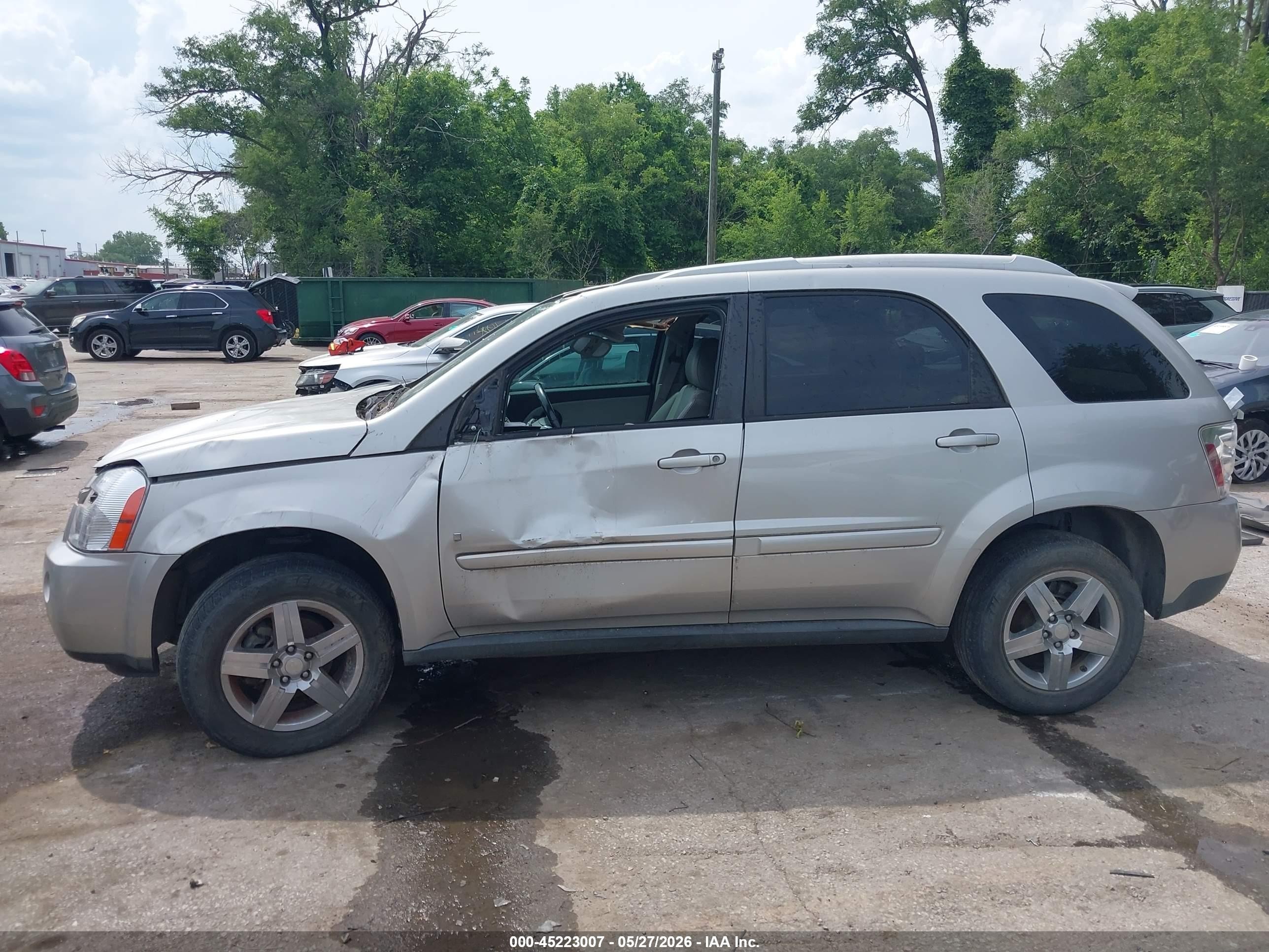 2008 Chevrolet Equinox Lt Silver vin: 2CNDL63F986345635