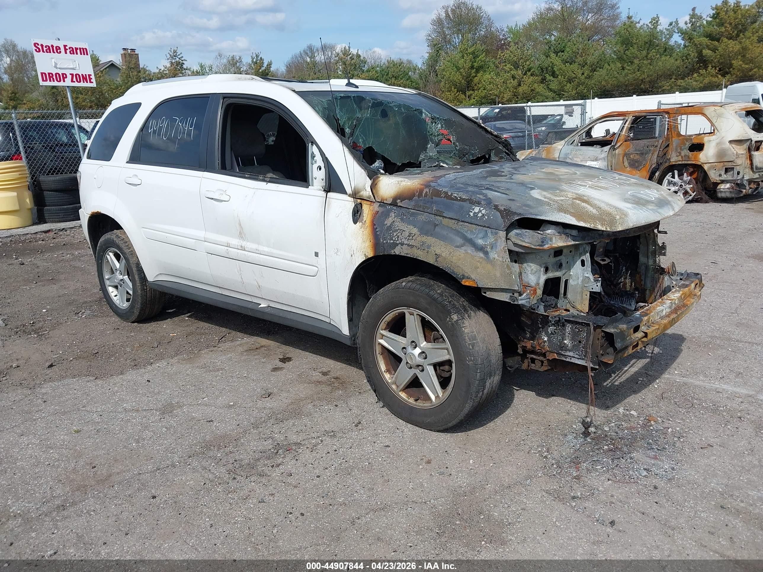 2006 Chevrolet Equinox Lt White vin: 2CNDL63FX66080432
