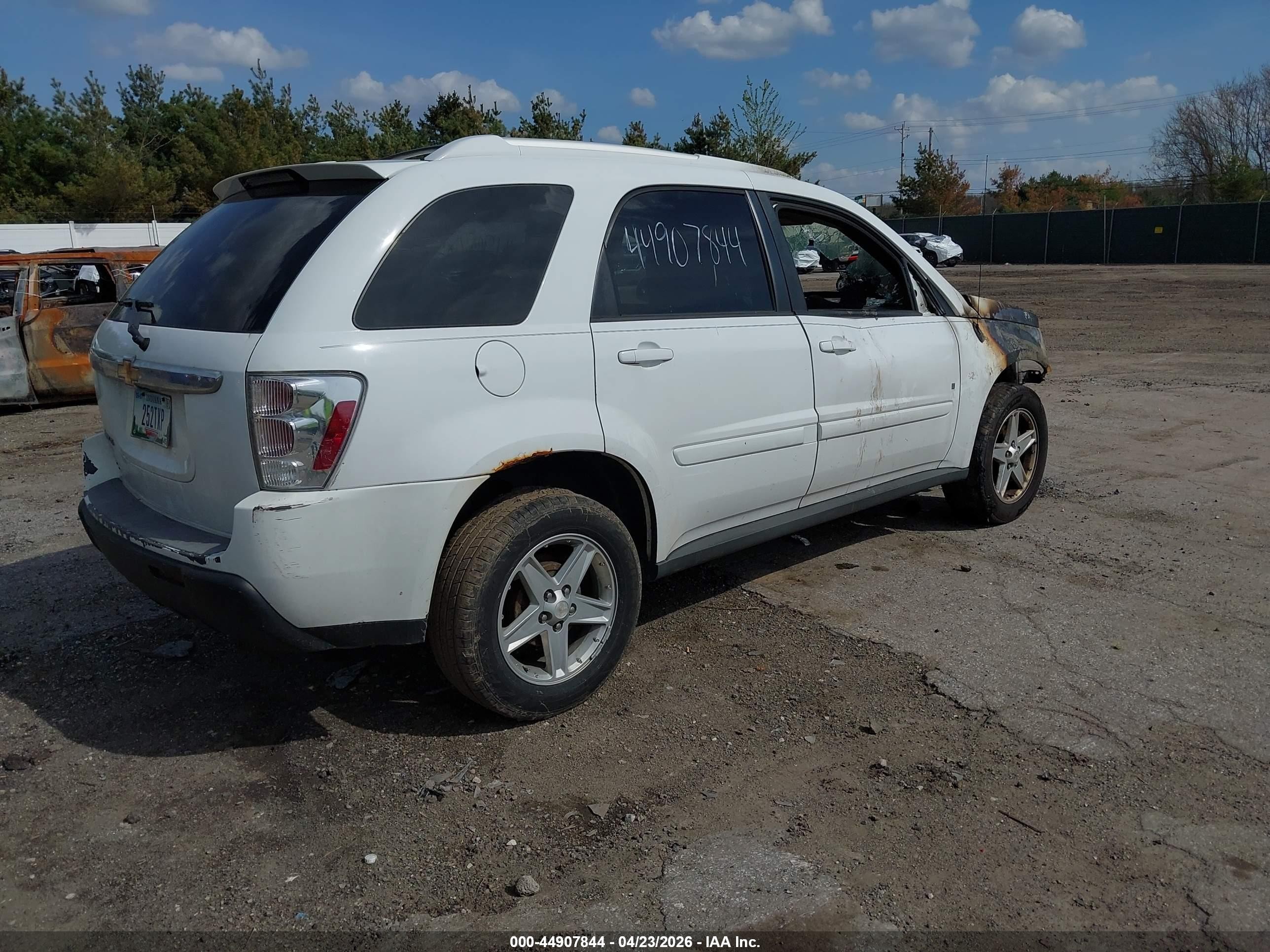 2006 Chevrolet Equinox Lt White vin: 2CNDL63FX66080432