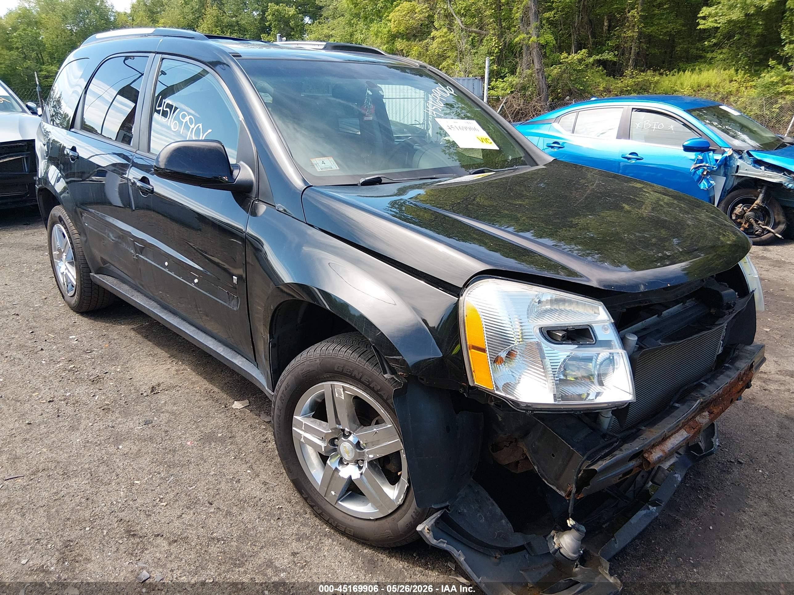 2009 Chevrolet Equinox Lt Black vin: 2CNDL63FX96217731
