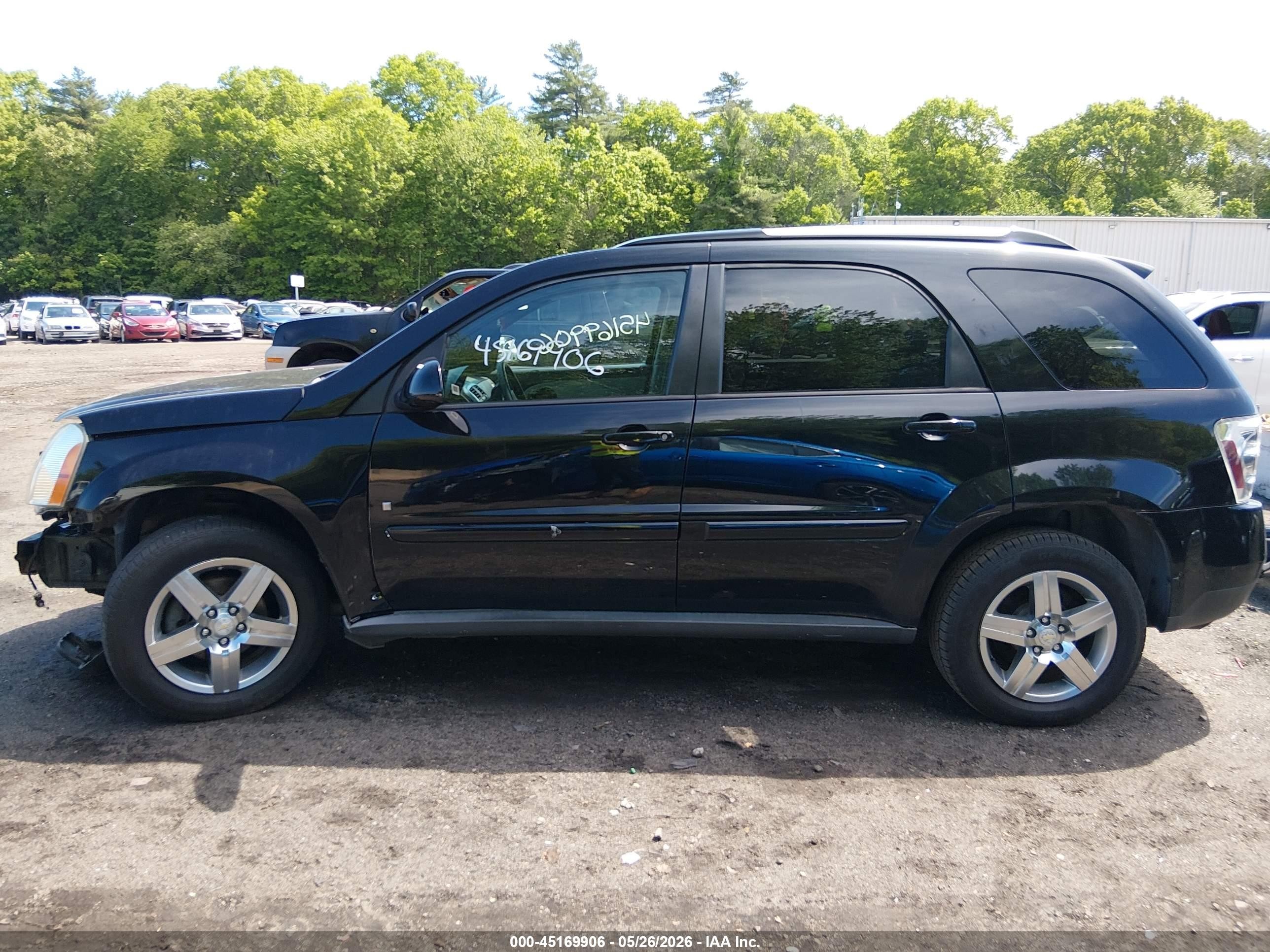 2009 Chevrolet Equinox Lt Black vin: 2CNDL63FX96217731