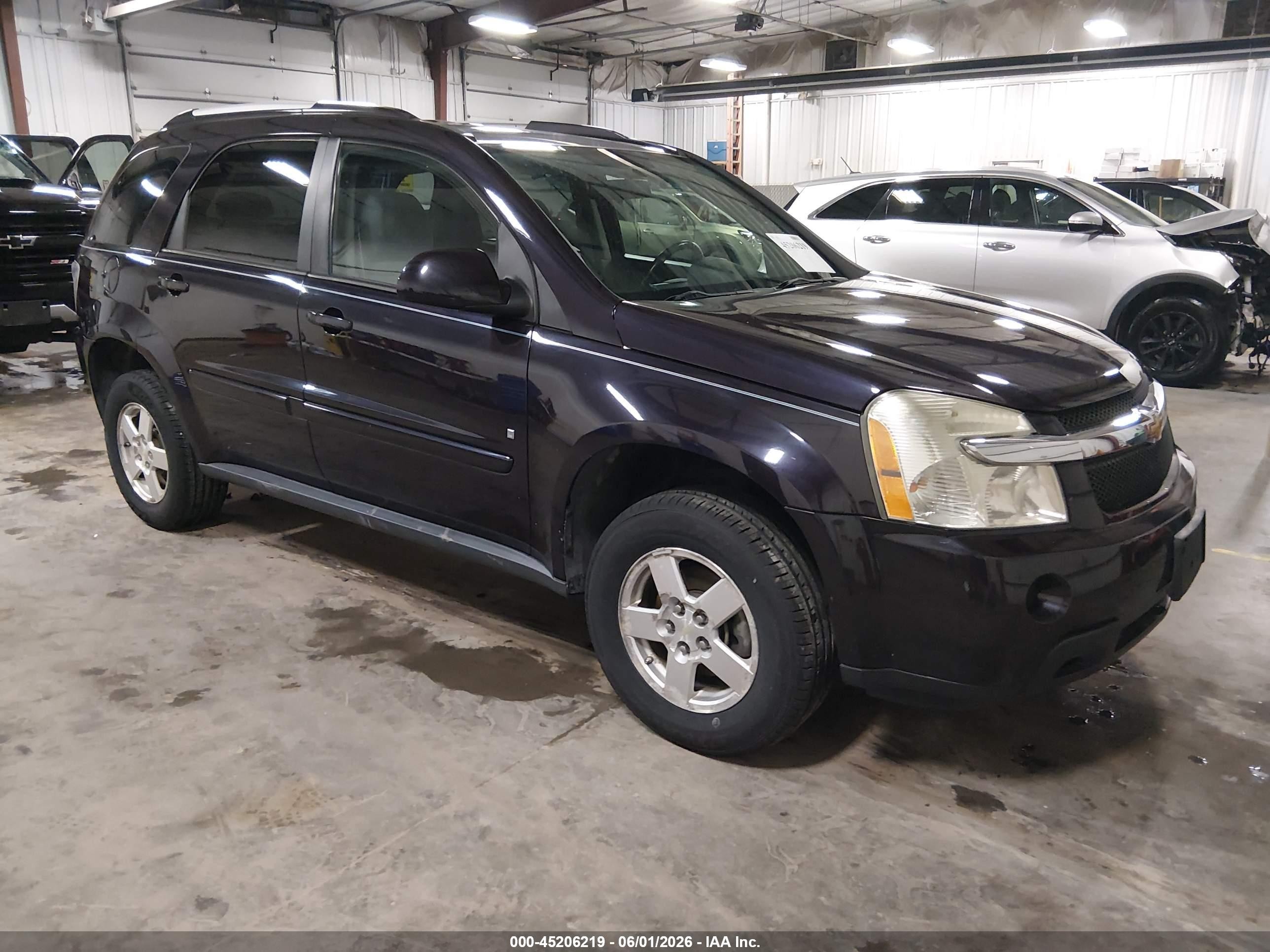 2007 Chevrolet Equinox Lt Black vin: 2CNDL73F076067289