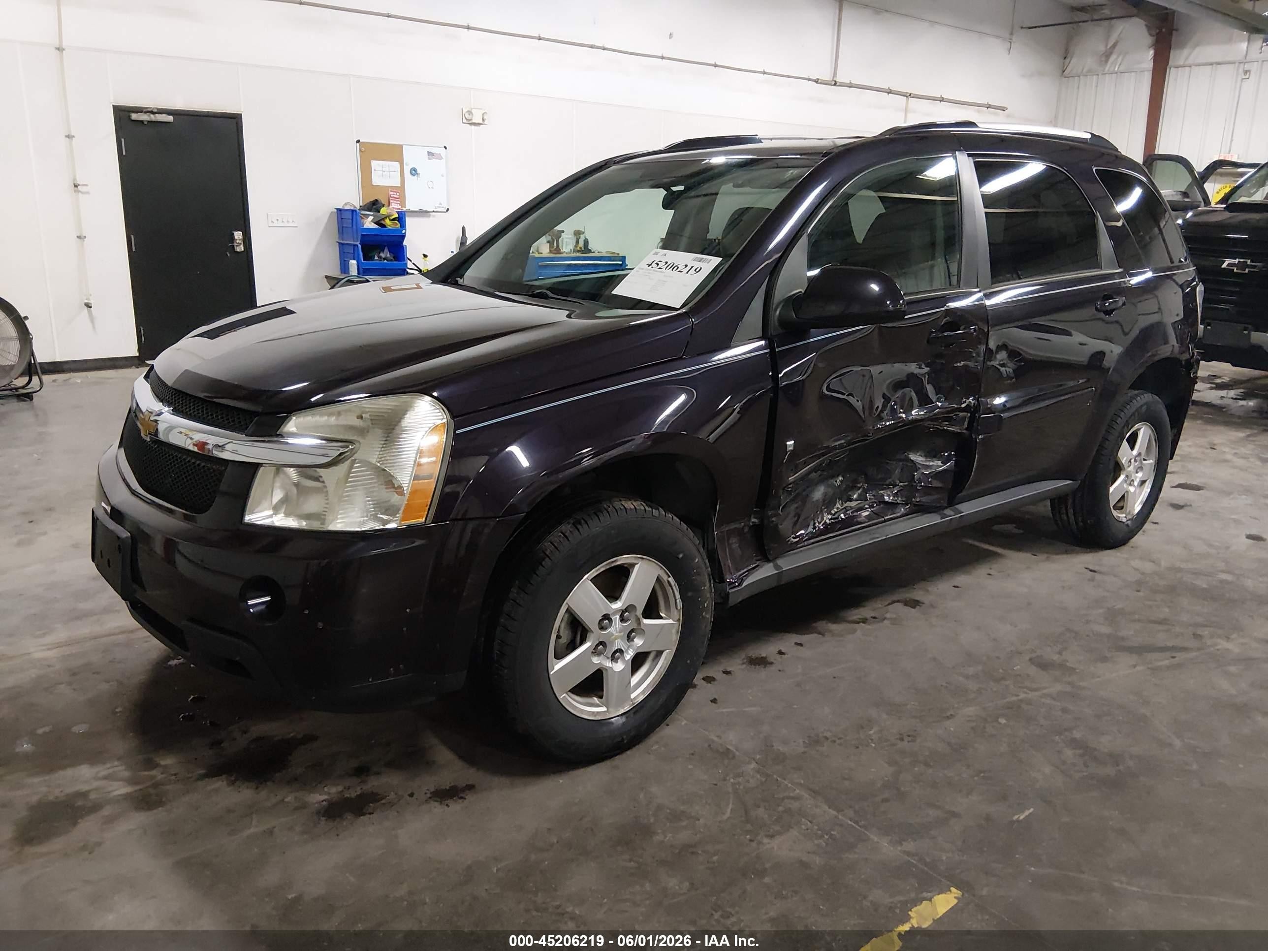 2007 Chevrolet Equinox Lt Black vin: 2CNDL73F076067289