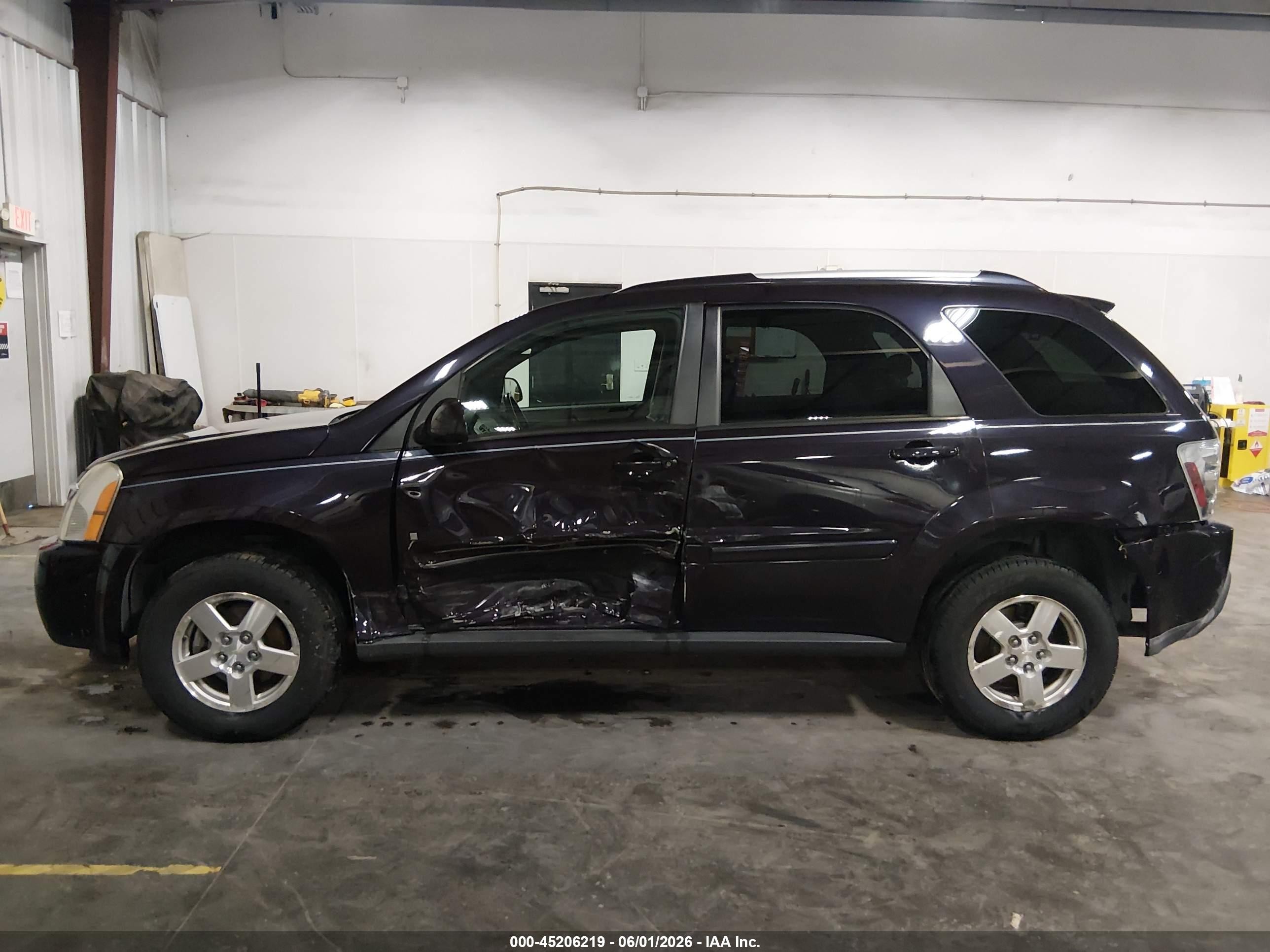 2007 Chevrolet Equinox Lt Black vin: 2CNDL73F076067289